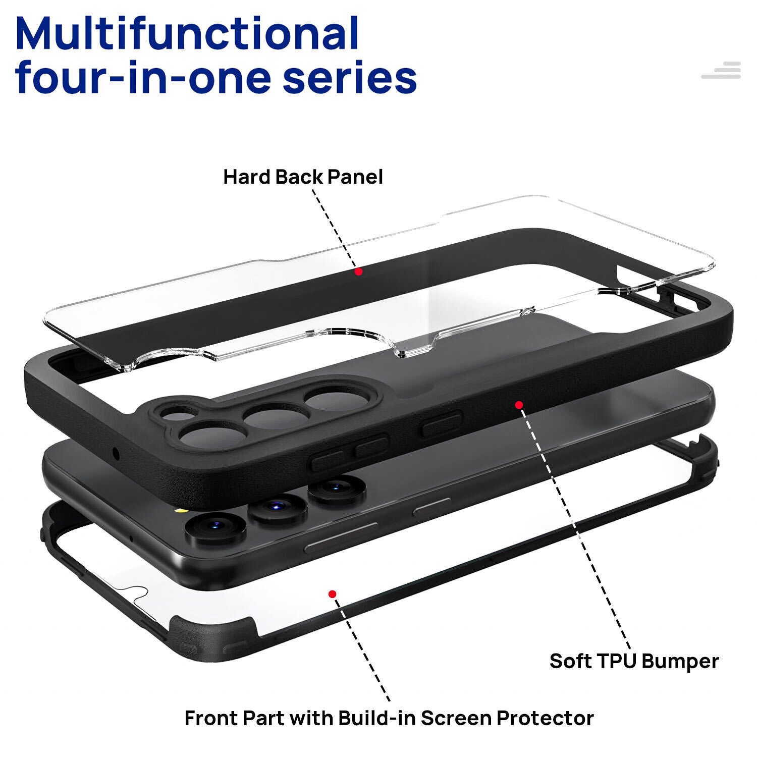 For Galaxy S23 FE Shockproof Rugged 360 Full Body Case Cover