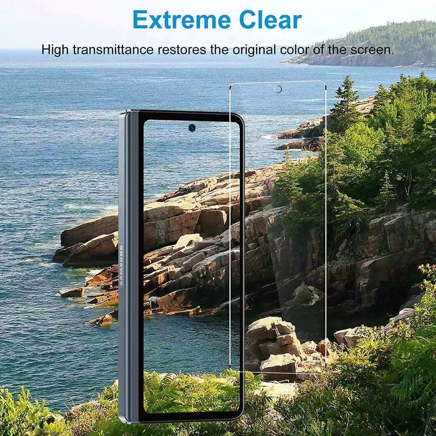 MAXSHIELD For Samsung Galaxy Z Fold 6 5G Glass Screen Lens Camera Protector