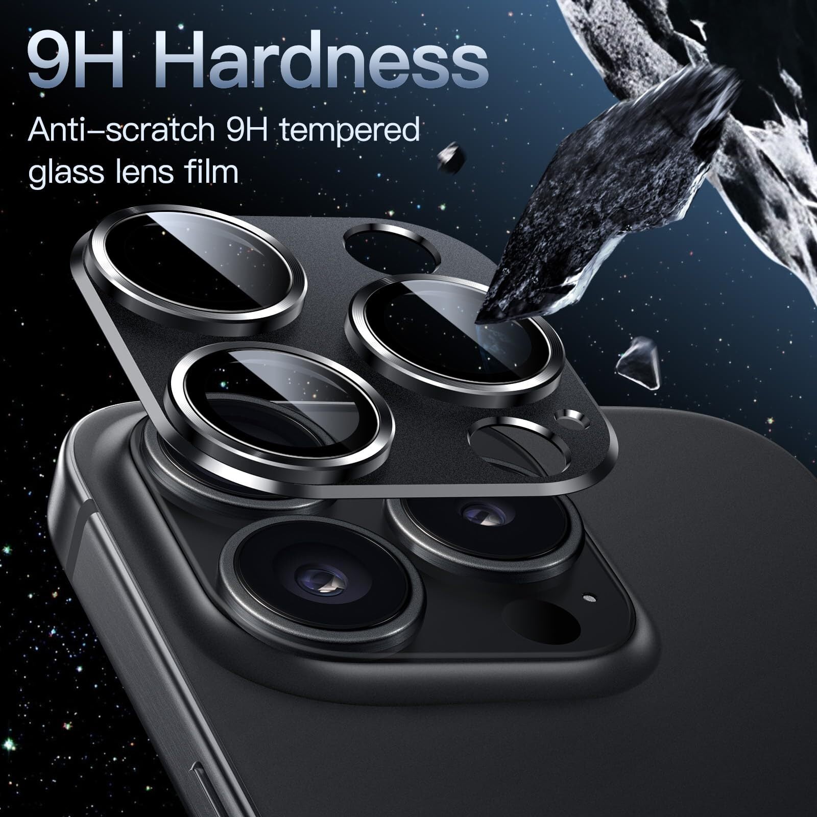 For Apple iPhone 17 Pro Max Air Camera Lens Metal Glass Ring Protector
