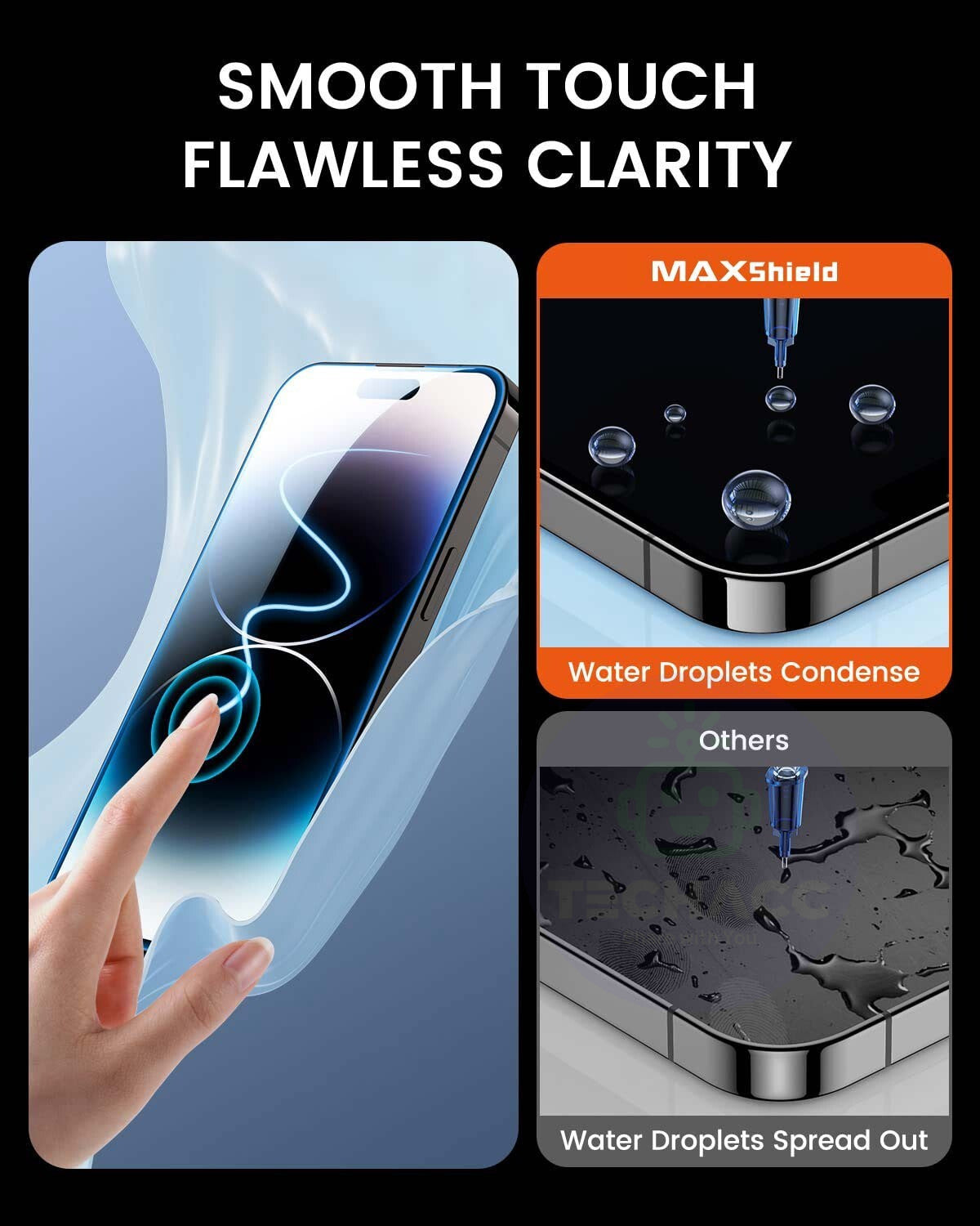 2xFor iPhone 17 Pro Max Air Easy Install PRIVACY Tempered Screen Protector