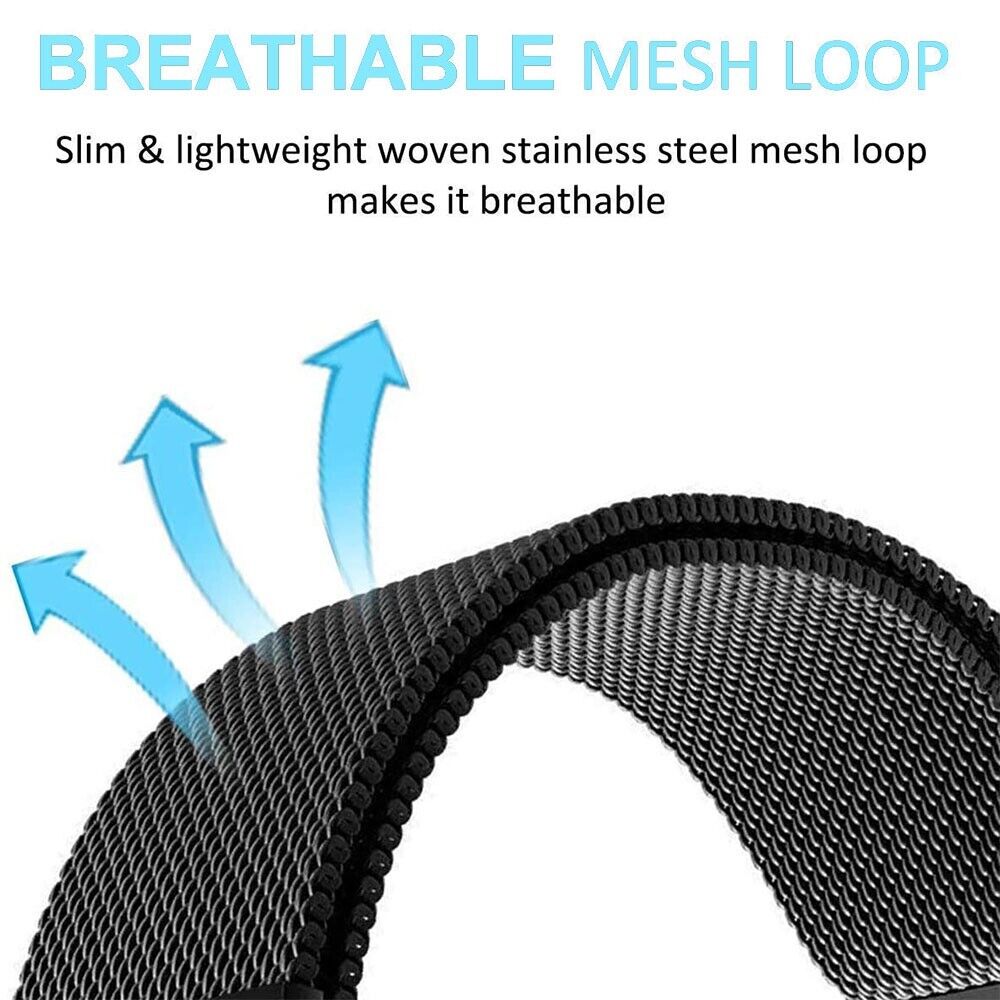 For Fitbit Inspire 3 Stainless Steel Magnetic Replacement Band