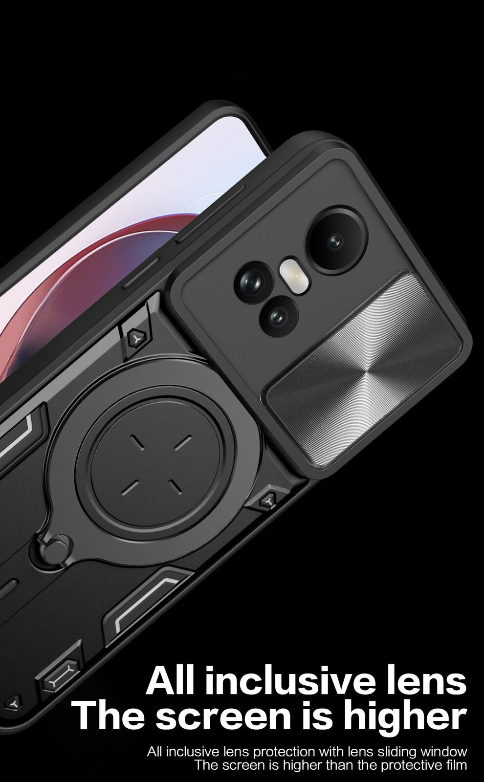 For OPPO Reno 11F 5G Case Shockproof Magnetic Kickstand Cover