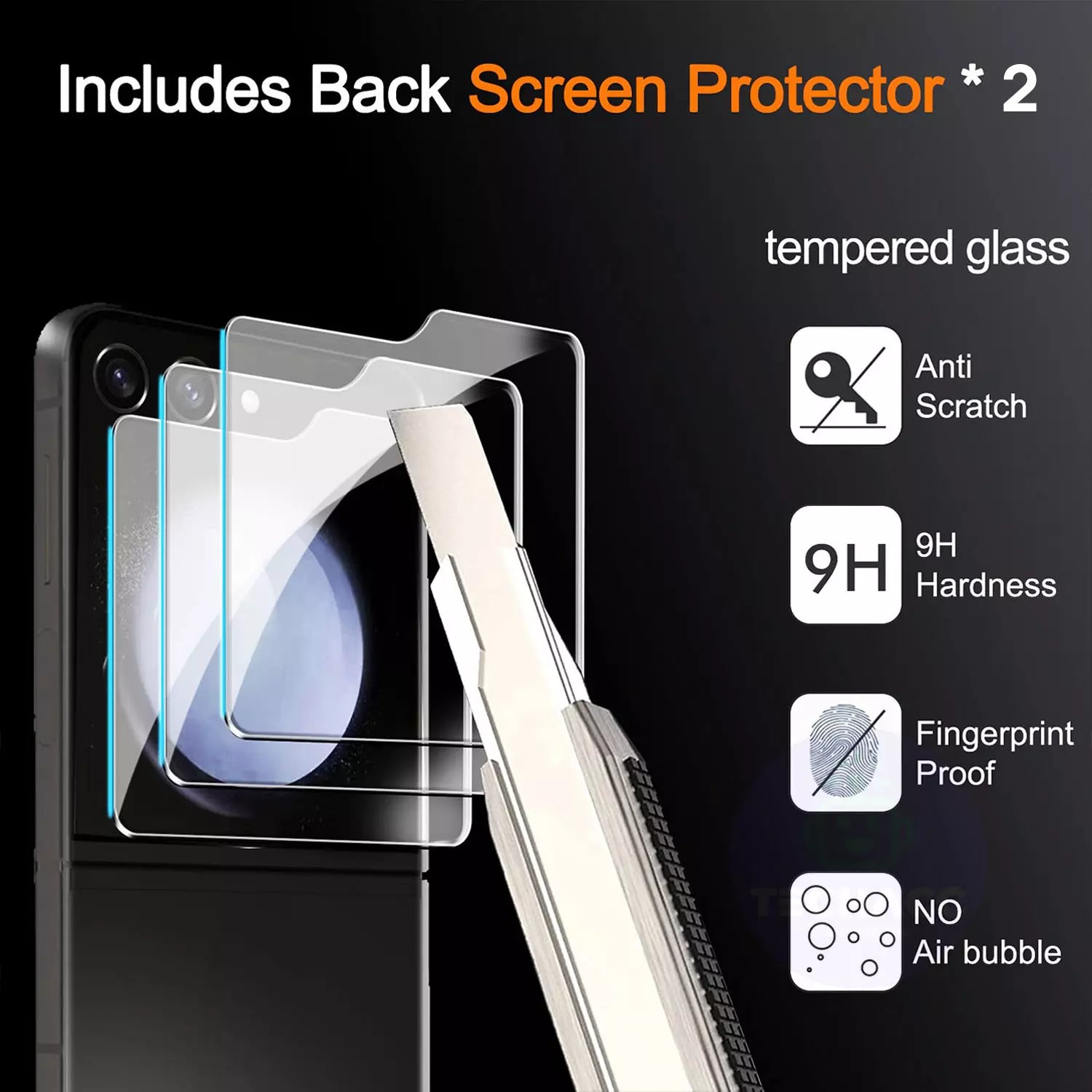 For Samsung Galaxy Z Flip Fold 6 5G Tempered Glass Screen Protector Full Cover