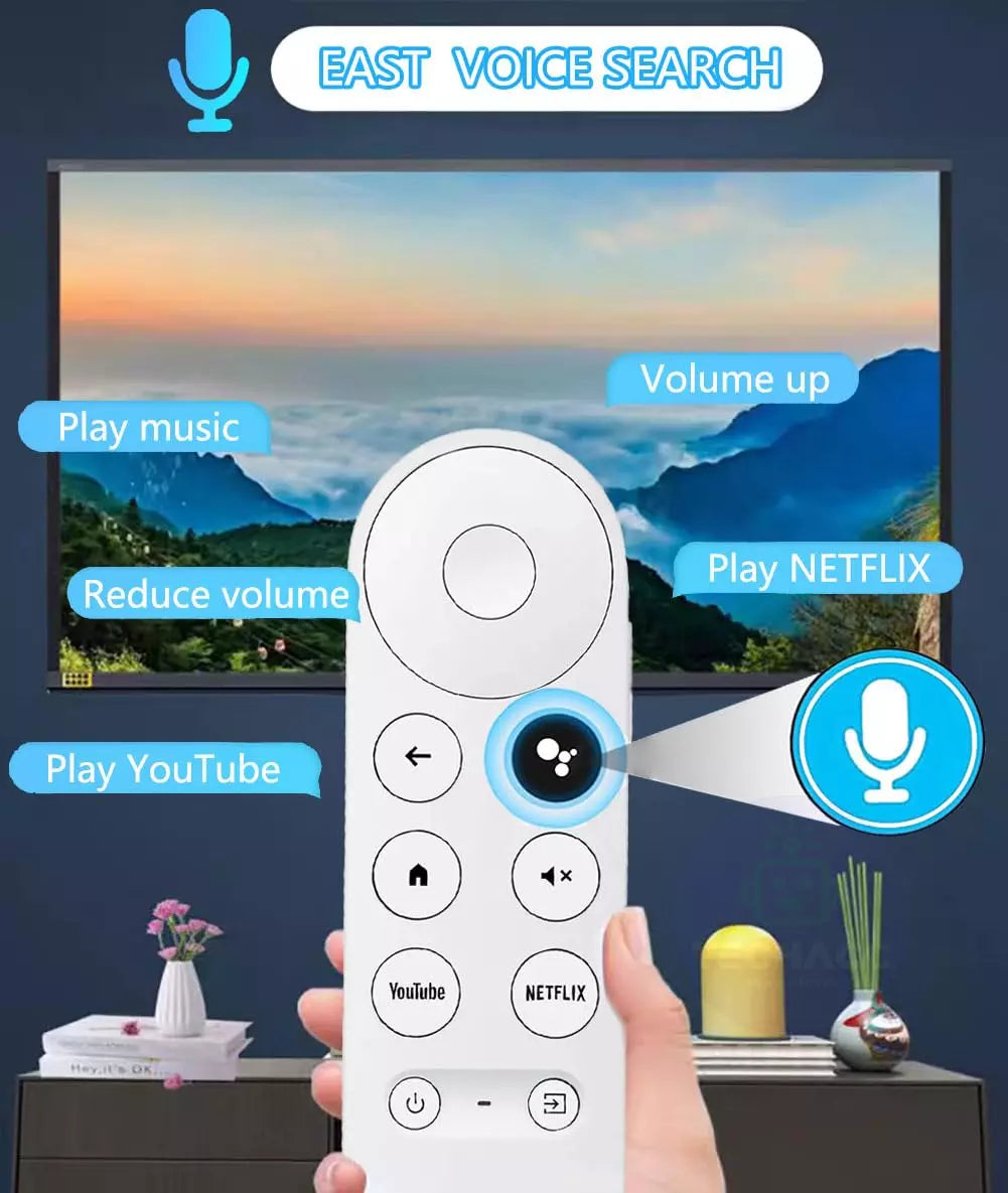 For Chromecast 4K Google TV Voice Bluetooth IR Remote Control G9N9N GZRNL AU