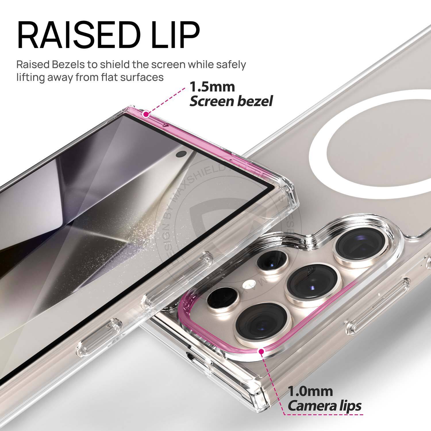 For Samsung S24 Ultra Plus Case Clear Shockproof Magnetic Cover