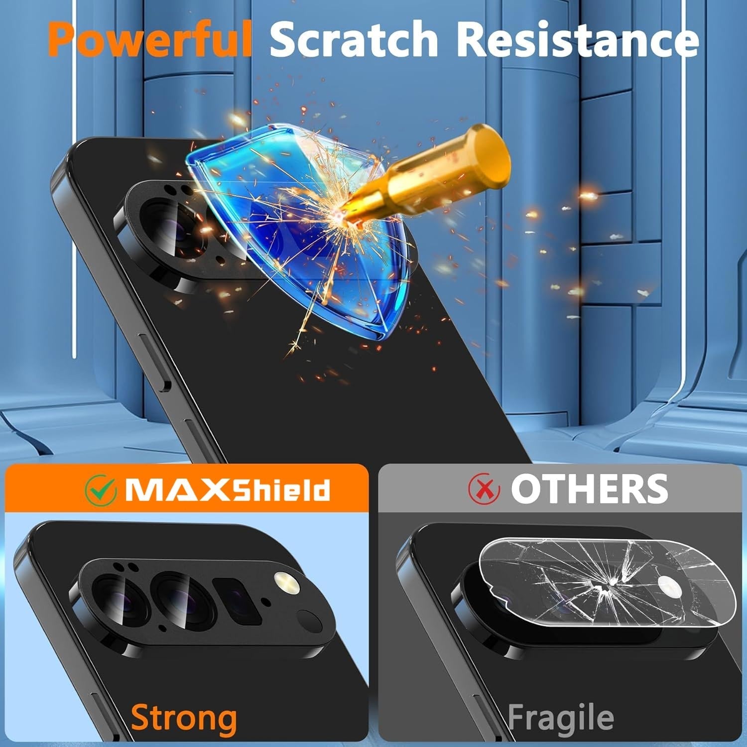 For Google Pixel 10 Pro XL 5G Metal Glass Camera Lens Protector