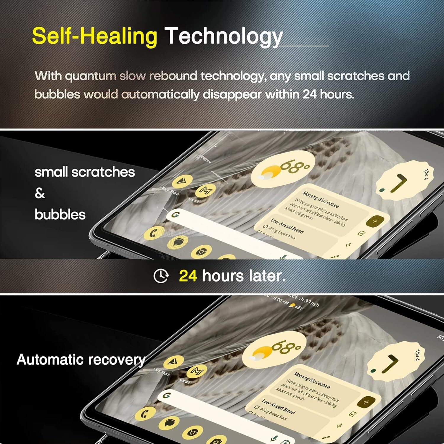 For Google Pixel 10 Pro Fold Hydrogel Tempered Glass Screen Camera Protector