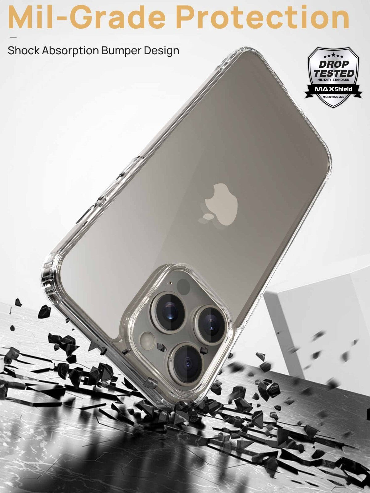 For iPhone 17 Pro Max Air Clear Case Shockproof Bumper Lens Cover
