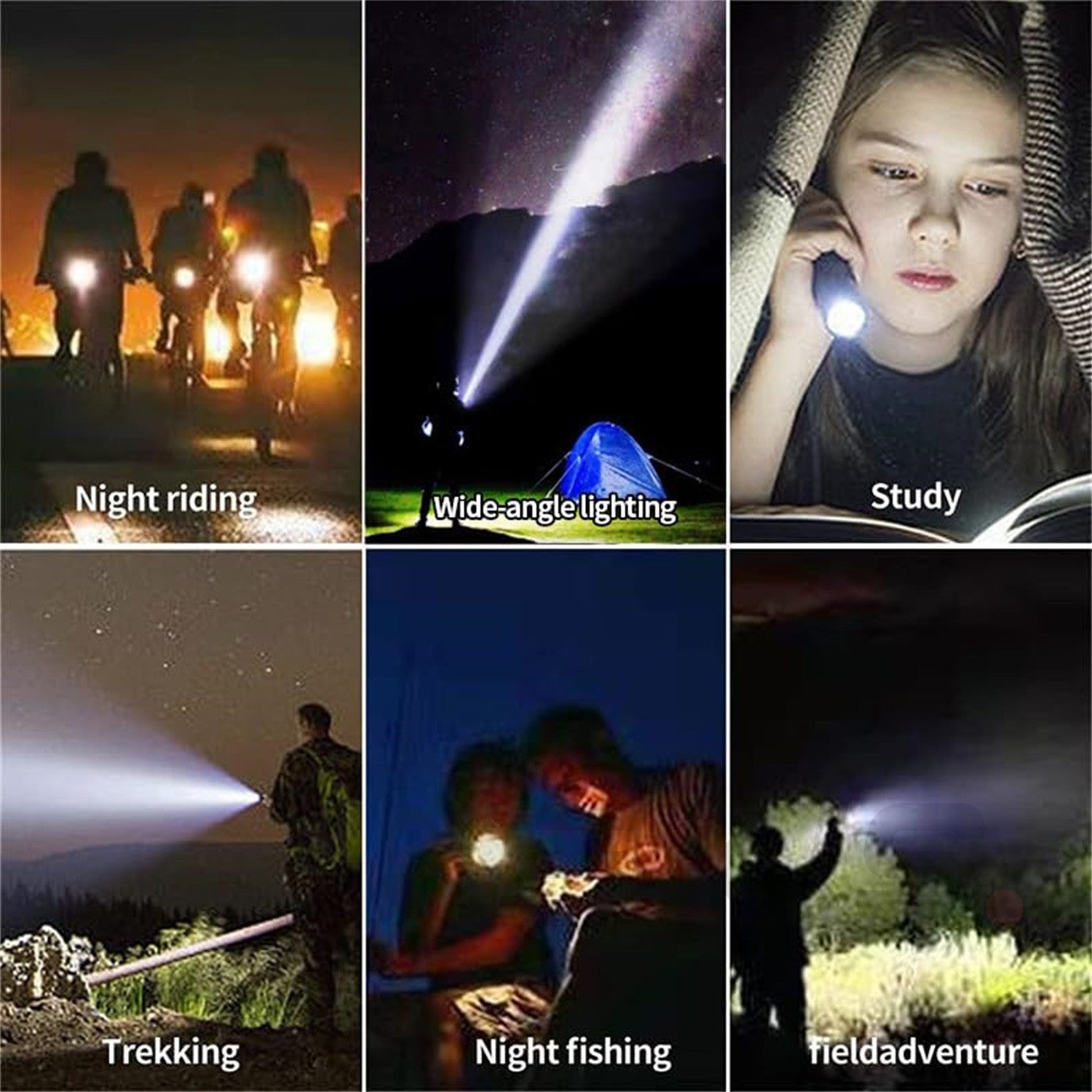 3 in 1 UV 395 Violet Blue USB LED Flashlight Rechargeable Inspection Lamp Torch