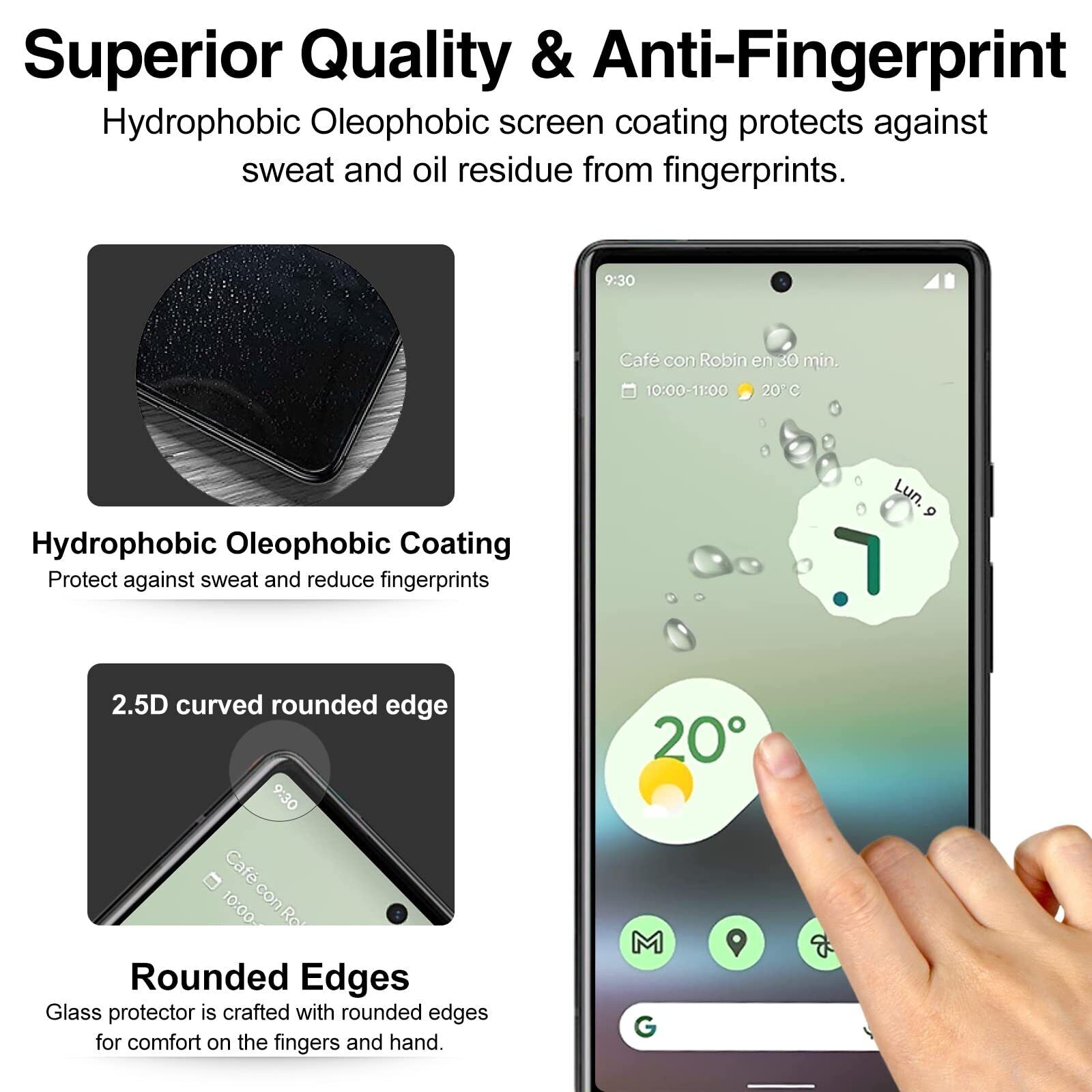 [2+2] For Google Pixel 9 Pro Glass Screen+Camera Lens Protector