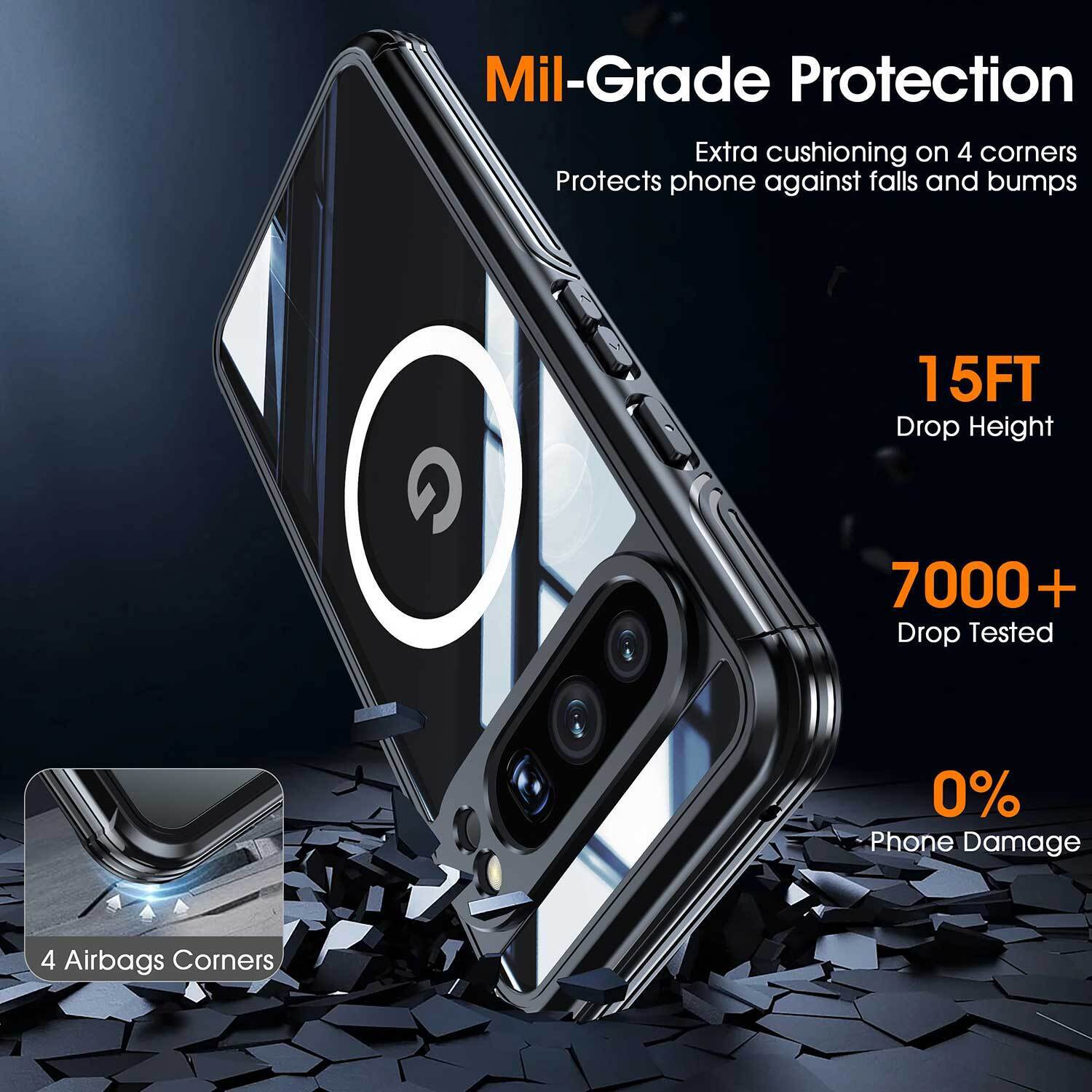 For Google Pixel 9 Pro XL Case Magsafe Magnetic Shockproof 360 Full Cover Cover