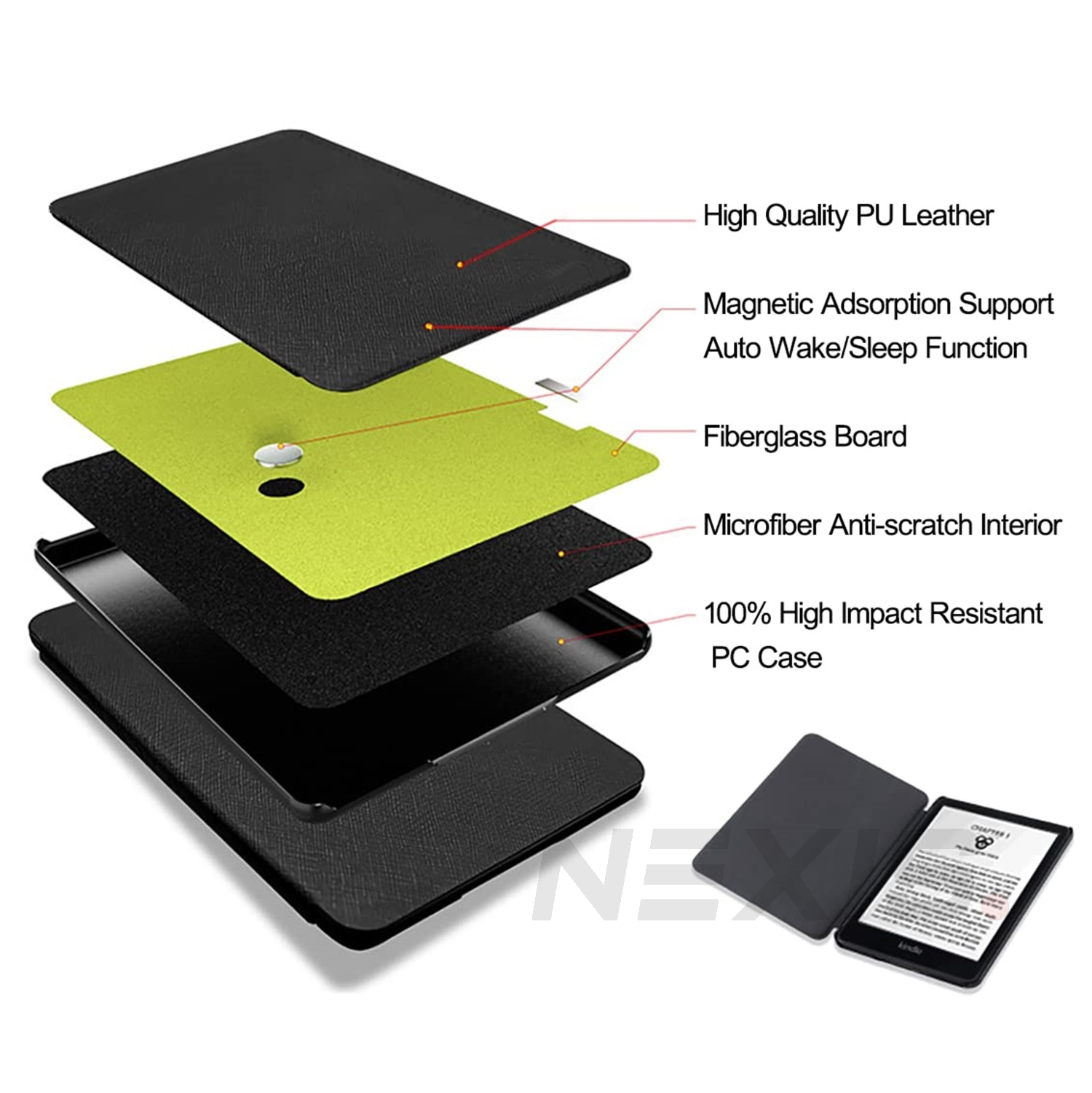 For Amazon Kindle Paperwhite 10th 11th Gen 6.8" 6" Smart Flip Case Cover AU