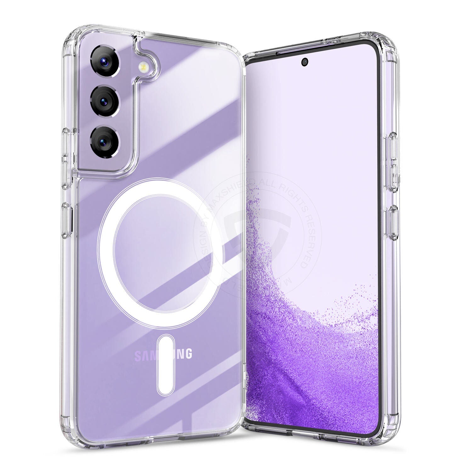 For Samsung S24 Ultra Plus Case Clear Shockproof Magnetic Cover