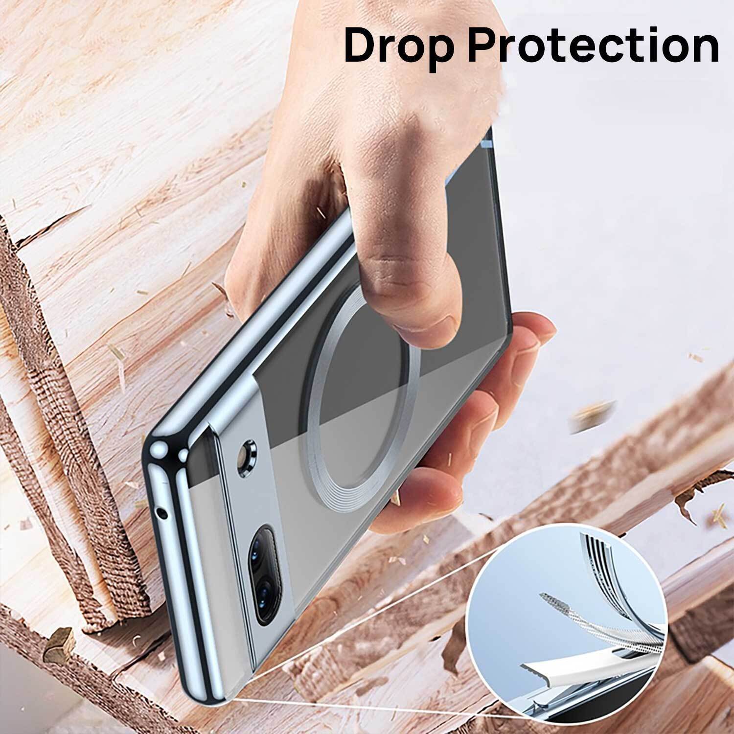 For Google Pixel 9 Pro XL Magnetic Mag Safe Case Clear Shockproof Case Cover