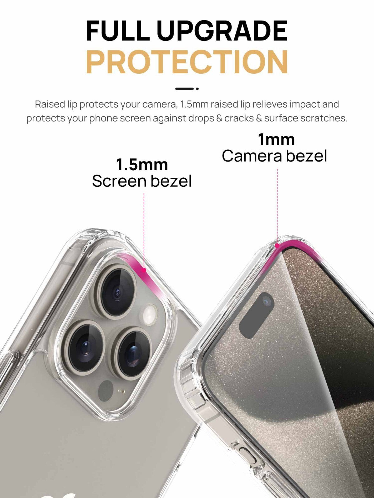 For iPhone 17 Pro Max Air Clear Case Shockproof Bumper Lens Cover