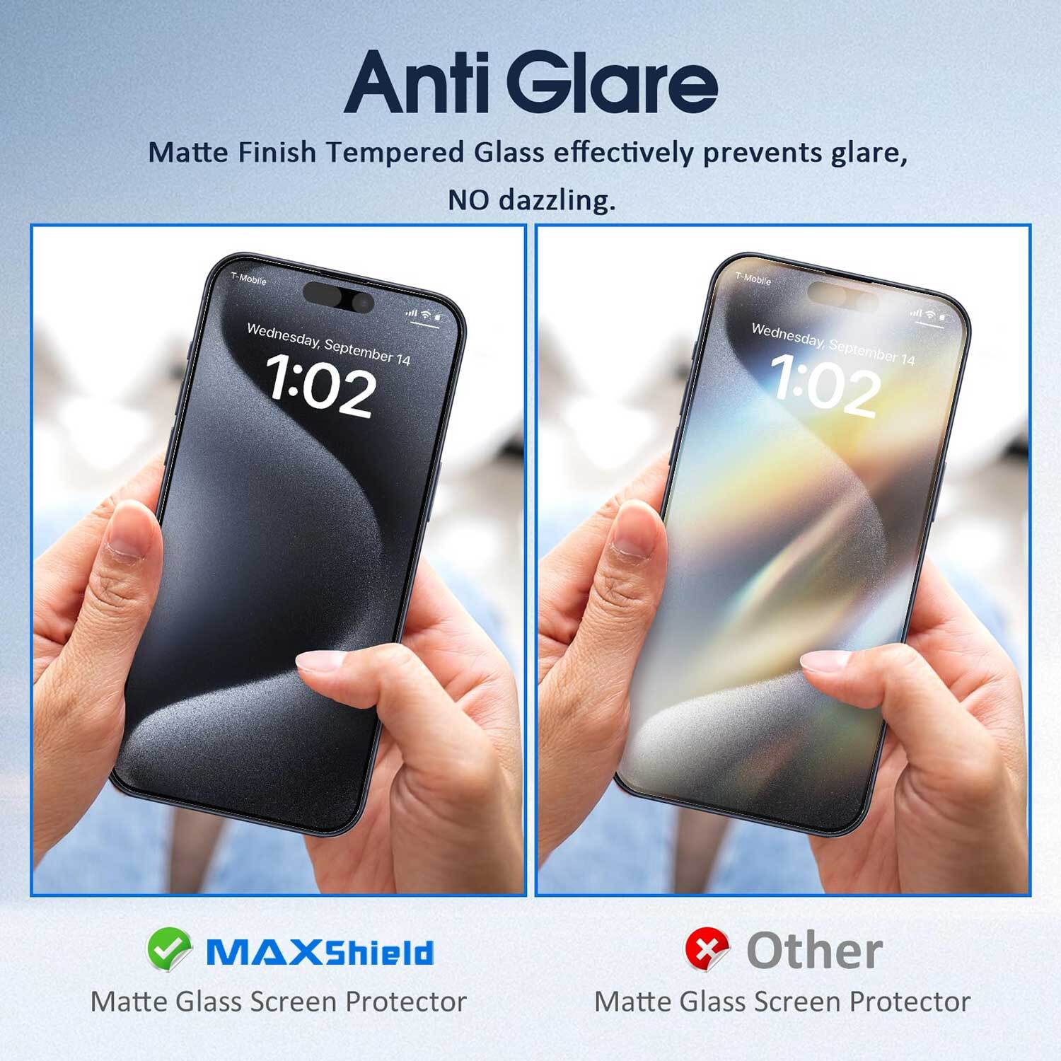 MAXSHIELD For iPhone 17 Pro Max Air Matte Tempered Glass Screen Protector