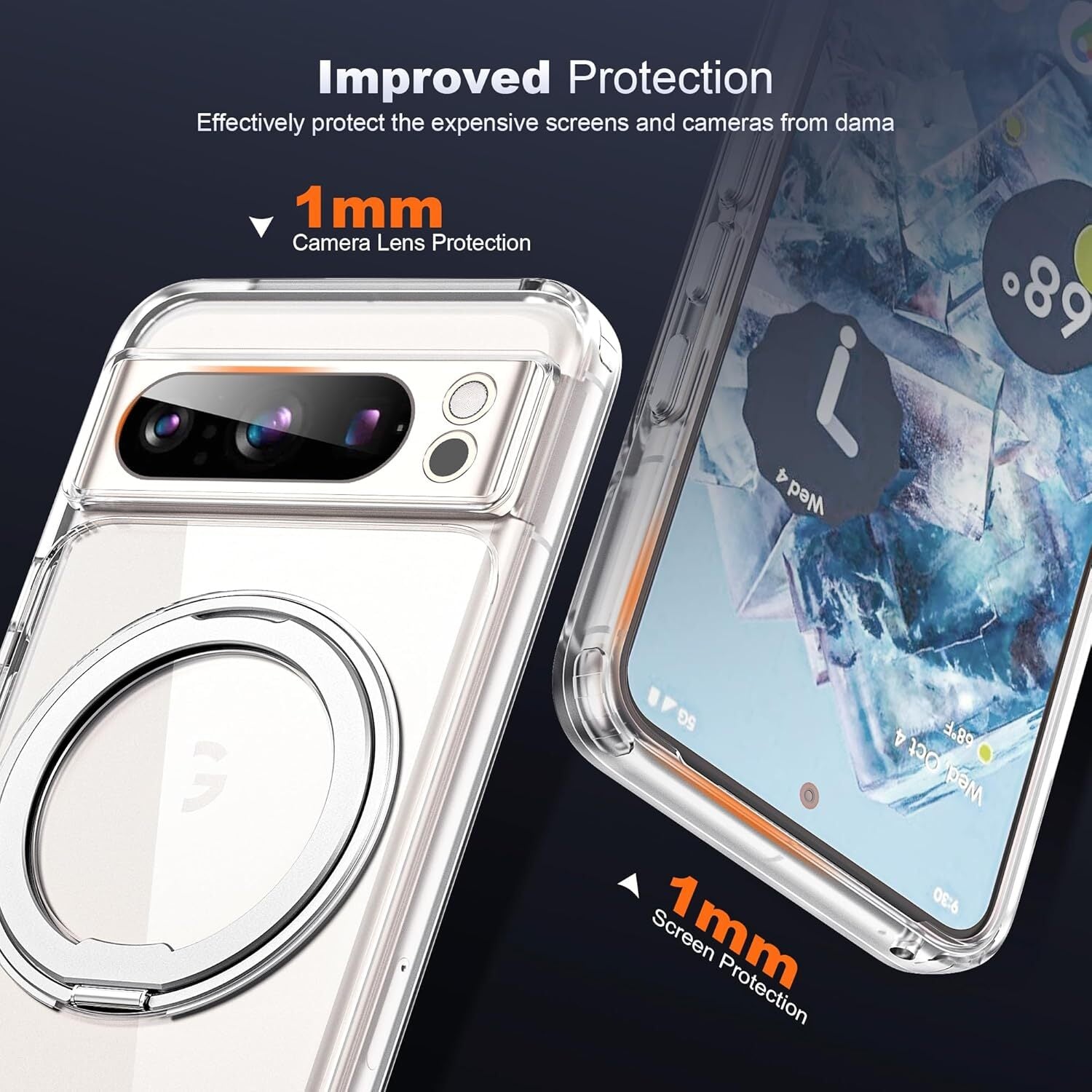 For Google Pixel 10 Pro XL Case Shockproof Magsafe Kickstand Holder Cover