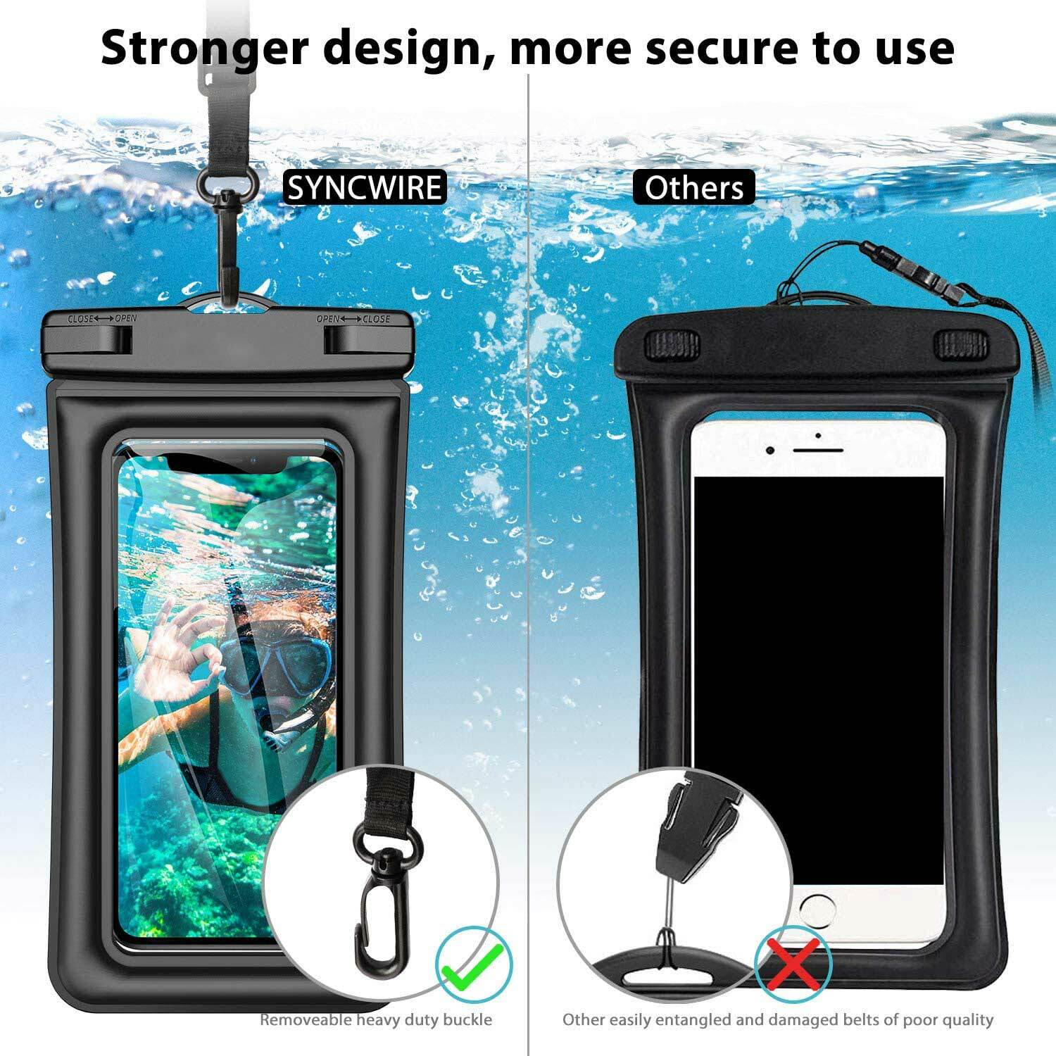 Waterproof Phone Pouch Dry Bag Portable Lanyard For iPhone 17