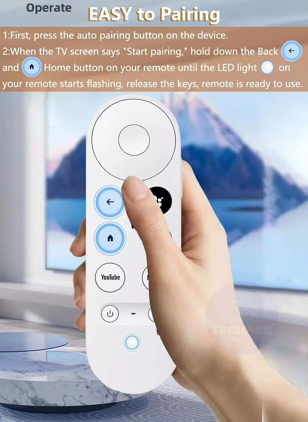 For Chromecast 4K Google TV Voice Bluetooth IR Remote Control G9N9N GZRNL AU