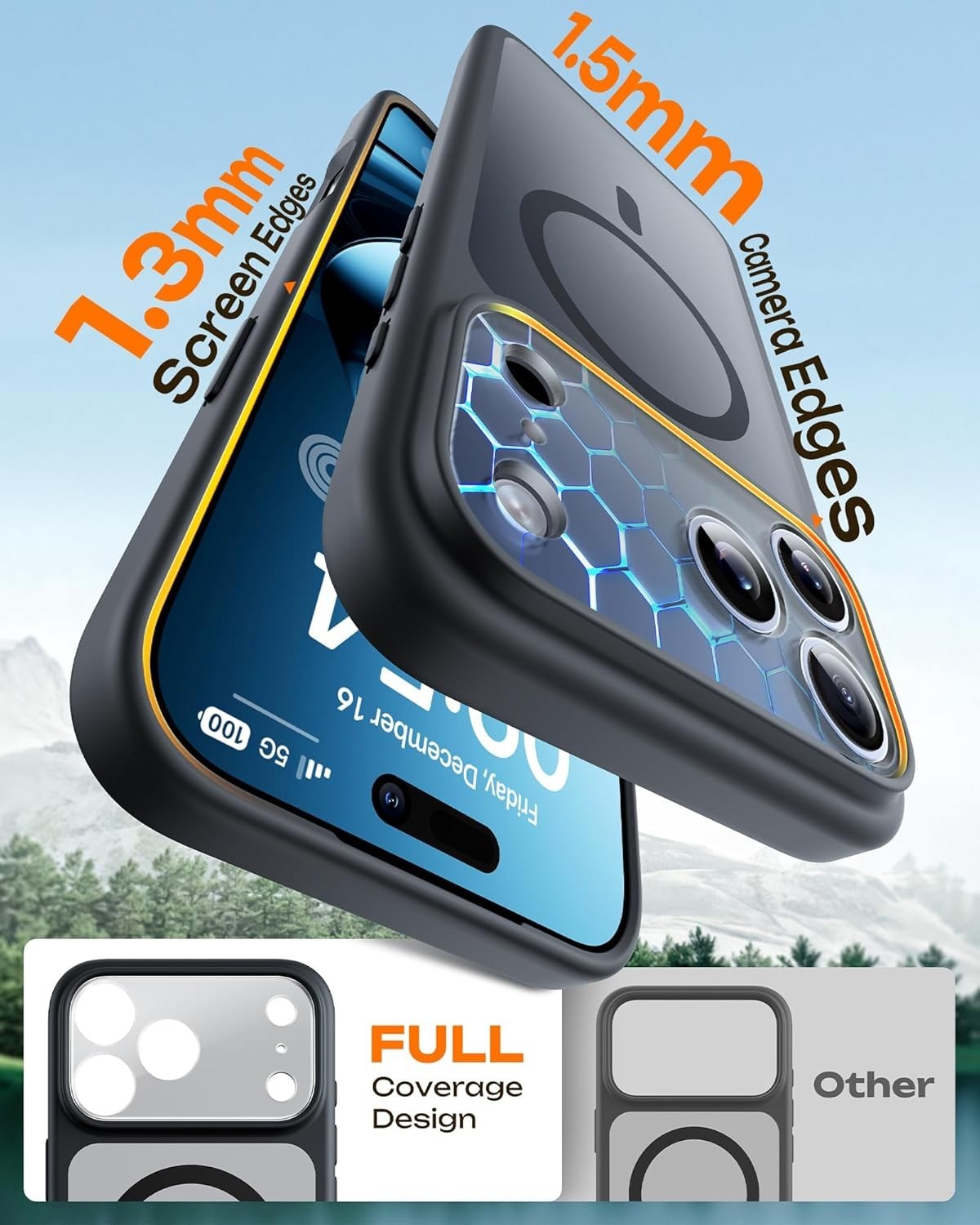 Shockproof Armor Magnetic Matte Case Cover For iPhone 17 Pro Max Air