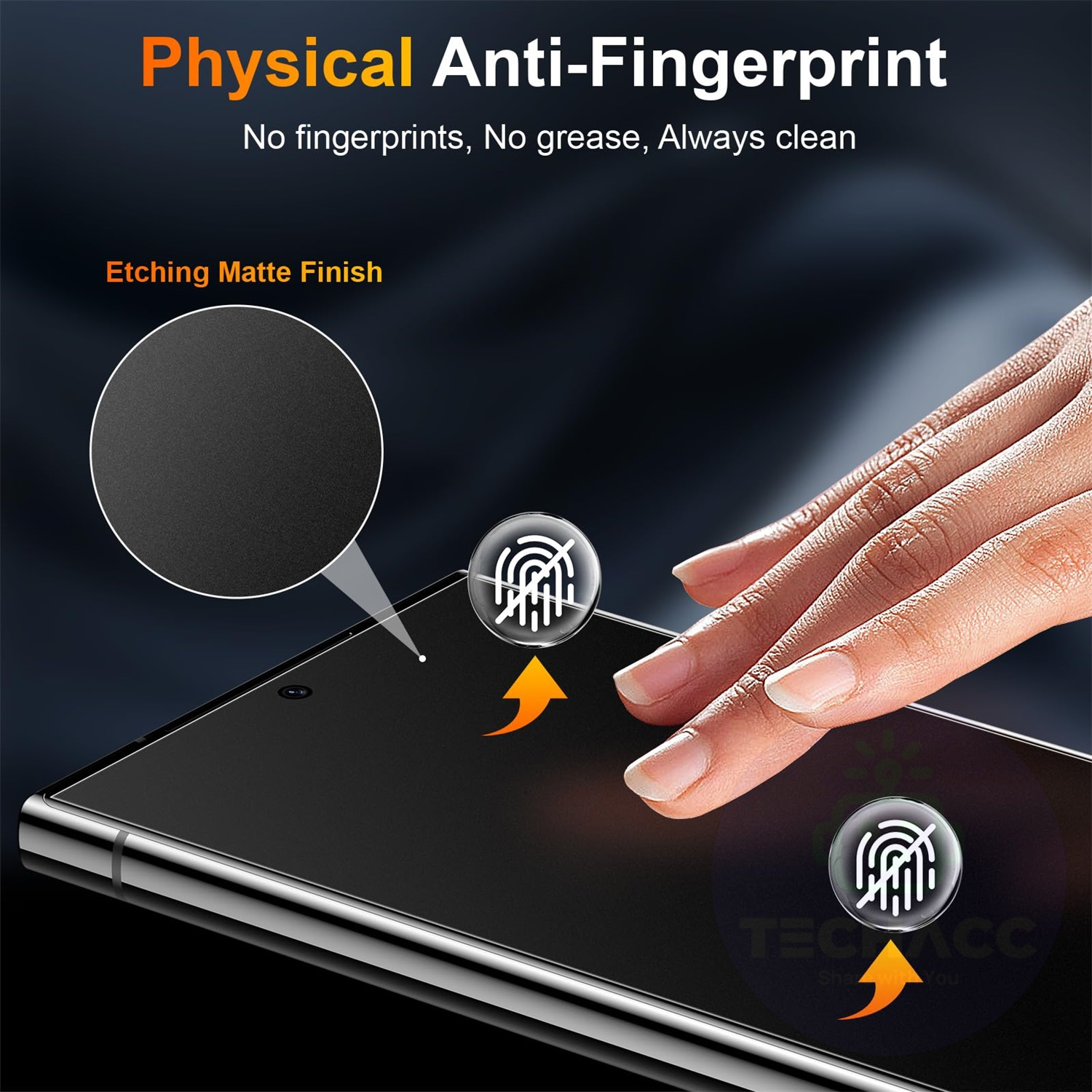 2xFor Samsung A15 A54 Matte Tempered Glass Screen Protector