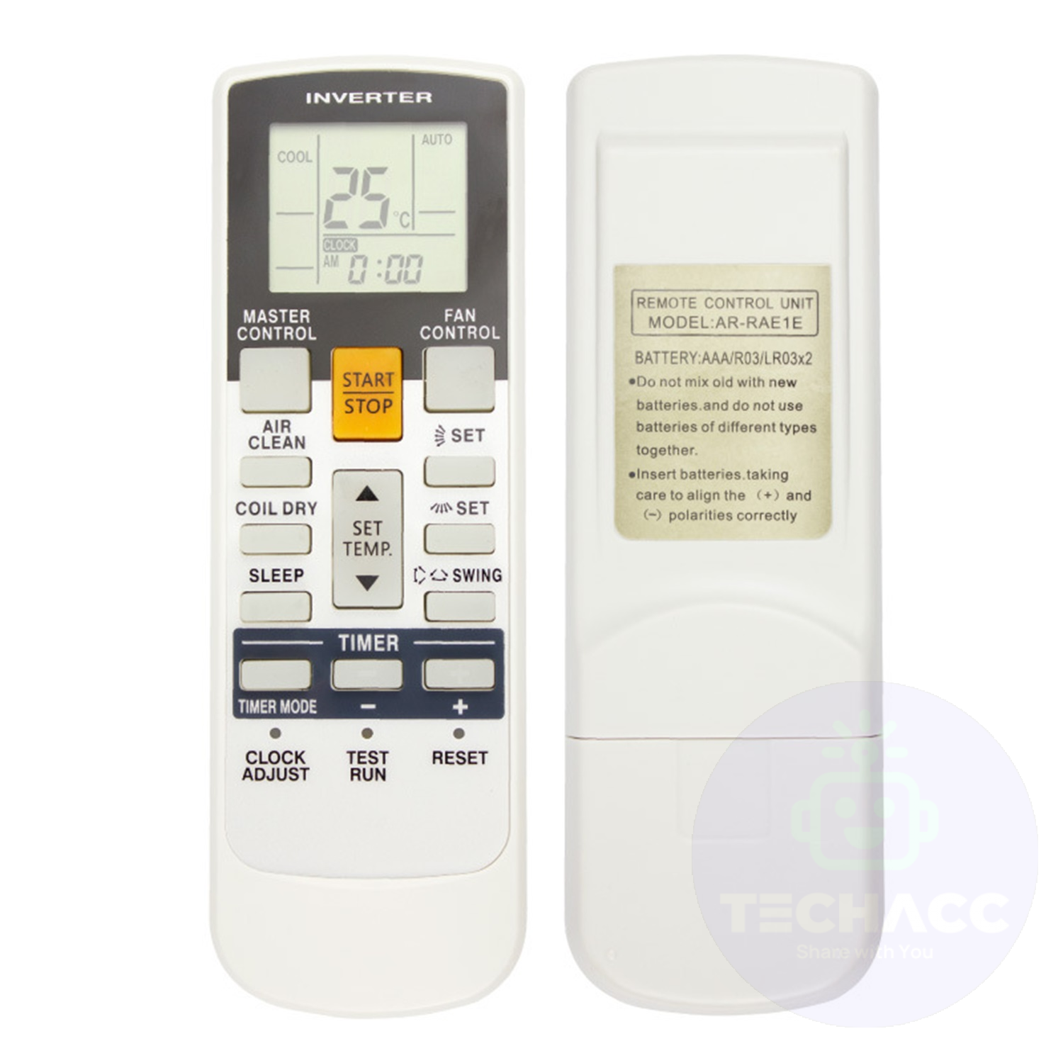 For Fujitsu Air Conditioner Remote Control AR-RY3 AR-RY4 AR-RY5 AR-RY12 AR-RY14