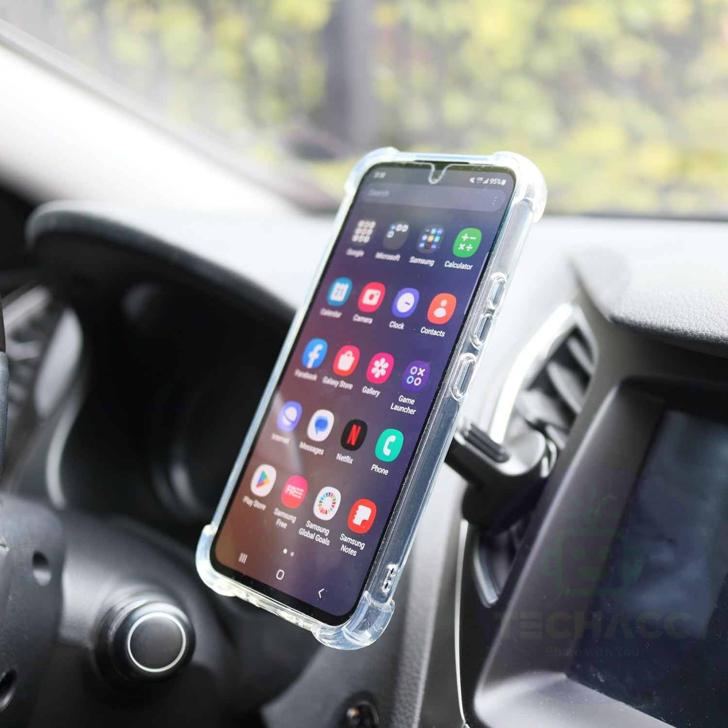 For Samsung A15 A35 A55 A34 A54 A23 5G Case Clear Shockproof Magnetic Cover