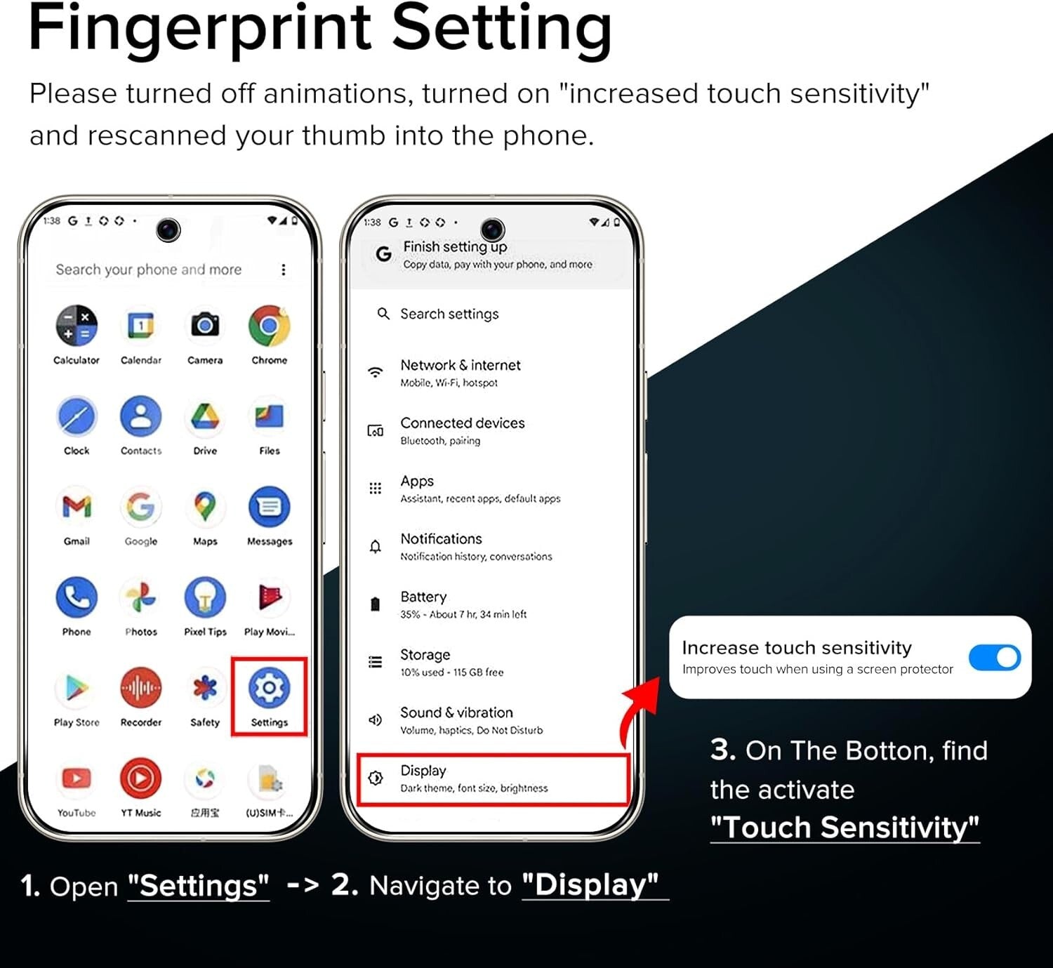 2x For Google Pixel 10 Pro XL Tempered Glass Privacy Screen Protector