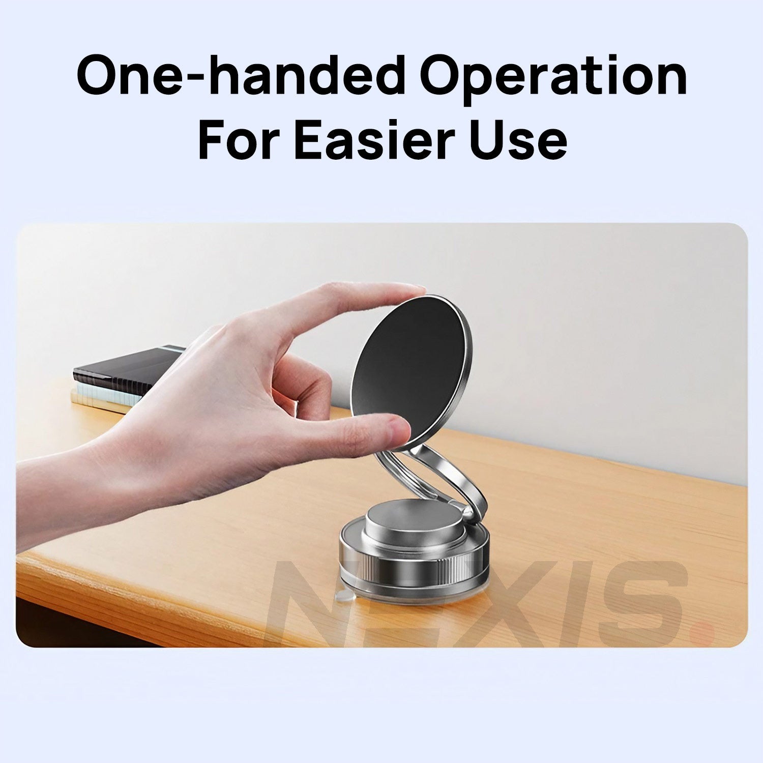 2025 NEW Vacuum Magnetic Suction Cup Phone Holder Car Mount Foldable 360° Stand