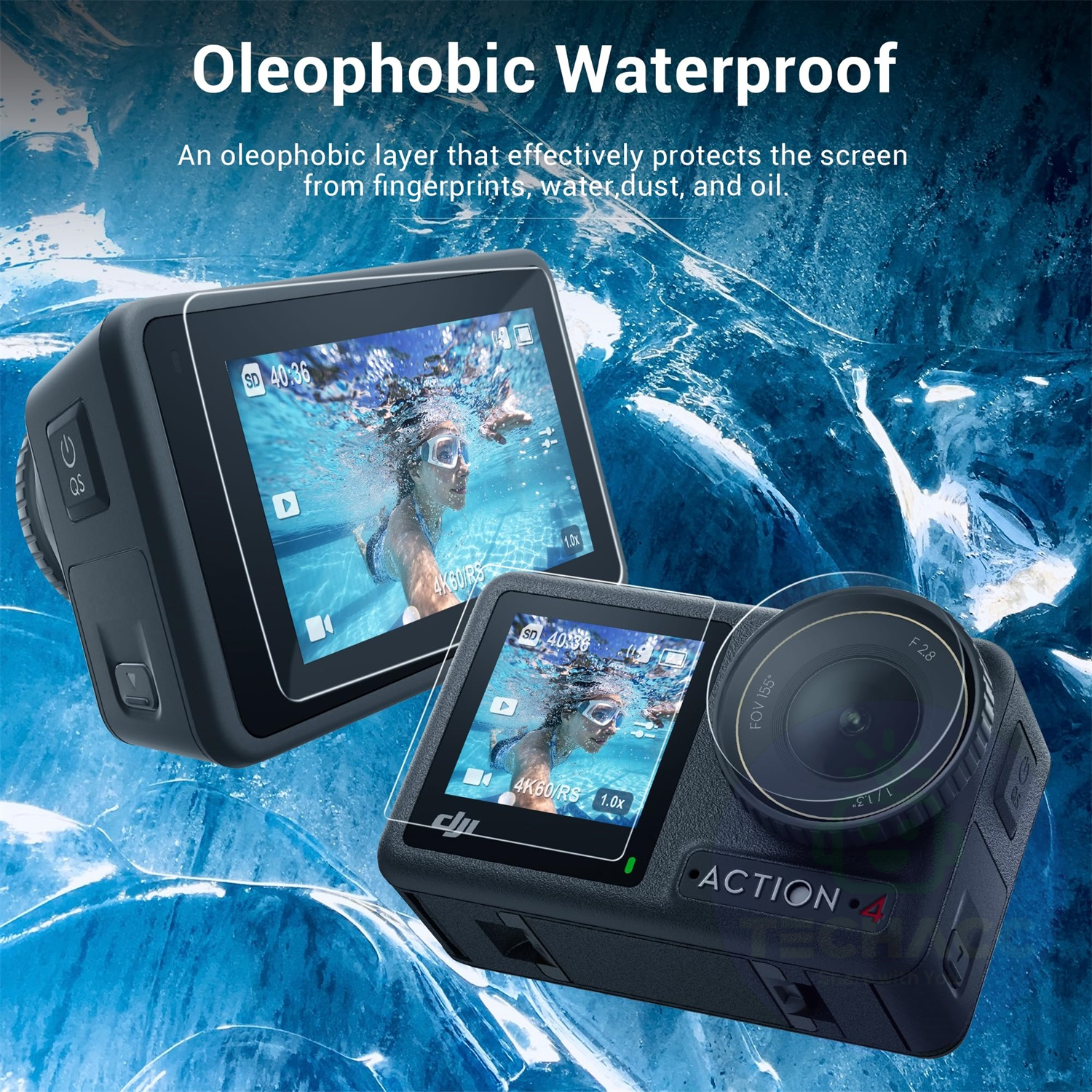 For Dji Osmo Action 4 3 Case Cover Camera Lens Cap Screen Shockproof Protection