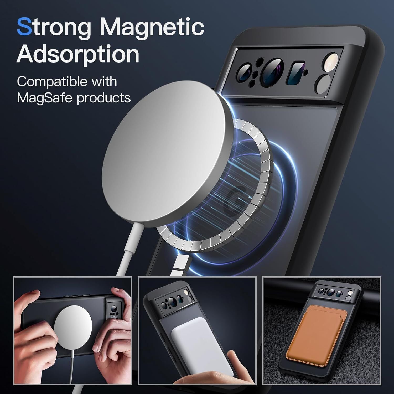 For Google Pixel 9 Pro Case Magsafe Magnetic Shockproof Matte Cover