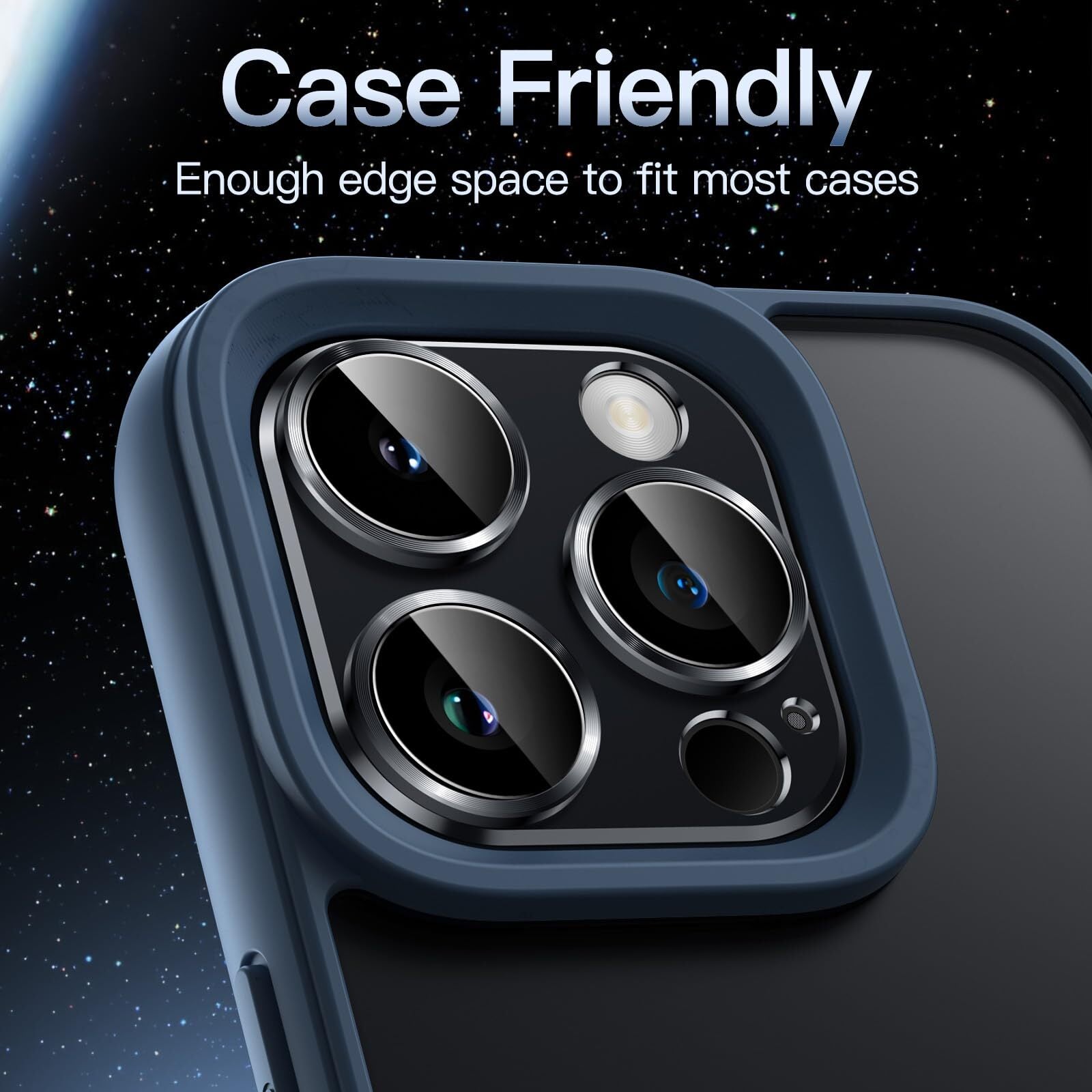 For Apple iPhone 17 Pro Max Air Camera Lens Metal Glass Ring Protector