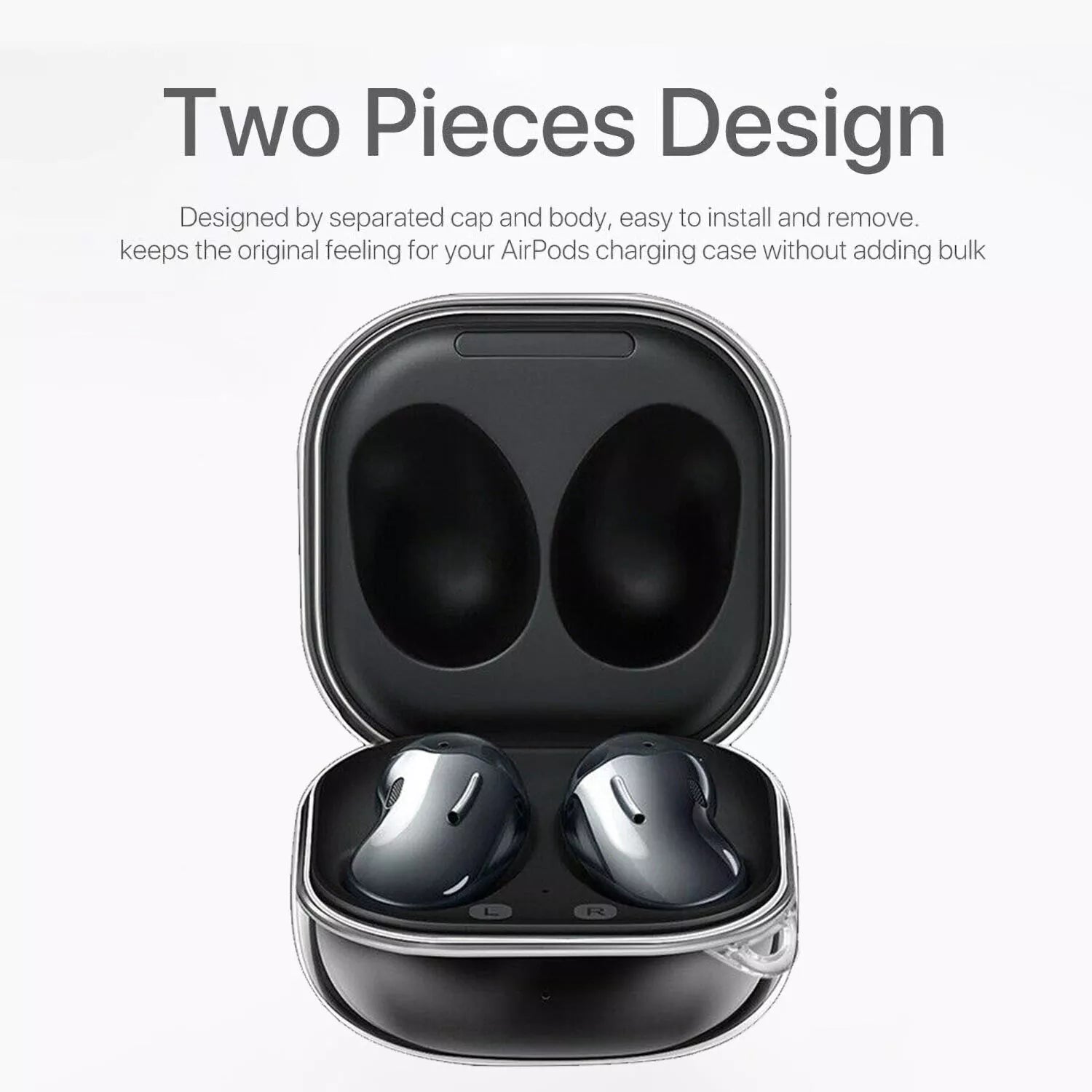 Clear Protective Cover Case For Samsung Galaxy Buds 3 Pro Live FE Earbuds