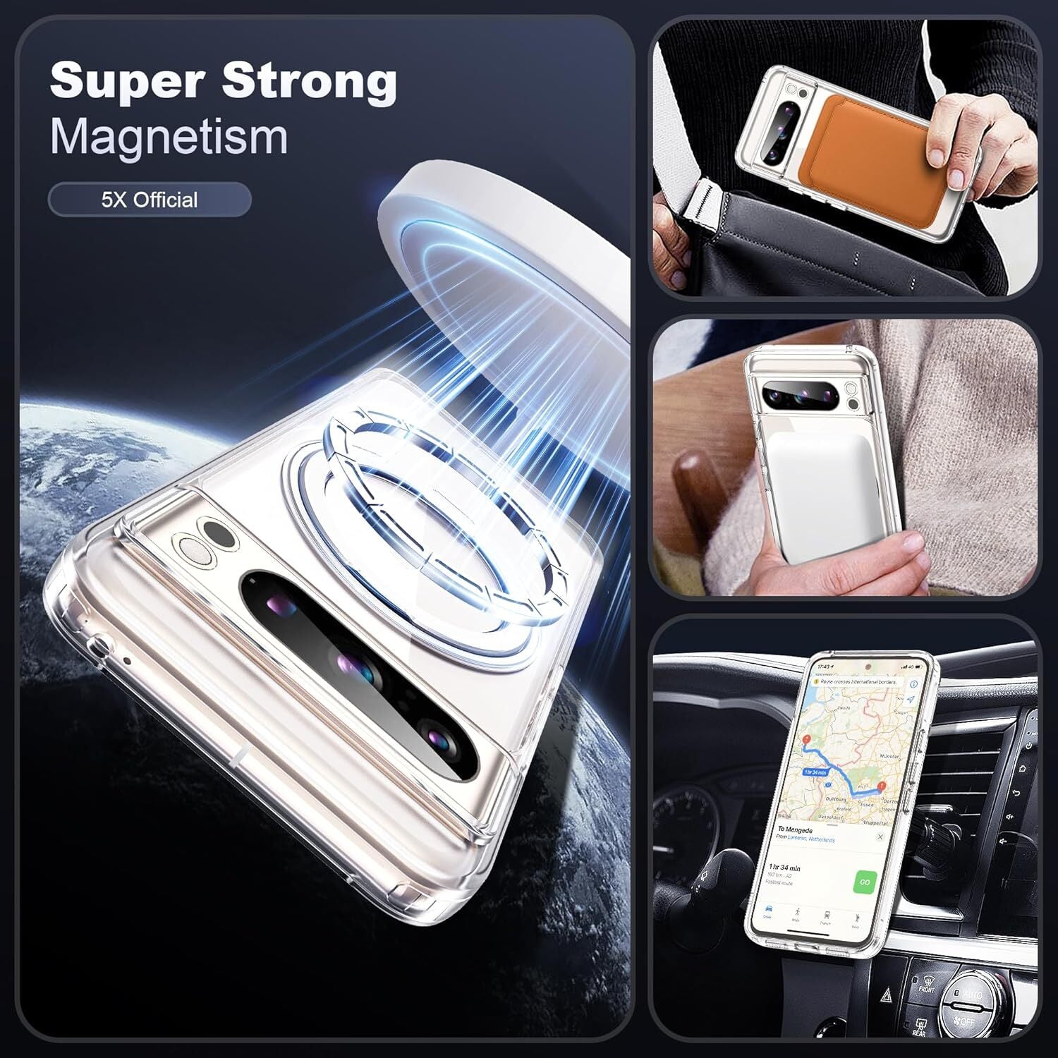 For Google Pixel 10 Pro XL Case Shockproof Magsafe Kickstand Holder Cover