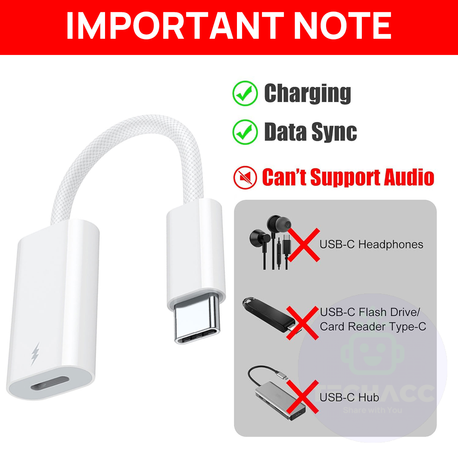 USB C Type C Male To iPhone IOS Female PD Fast Charging Port Adapter Cable