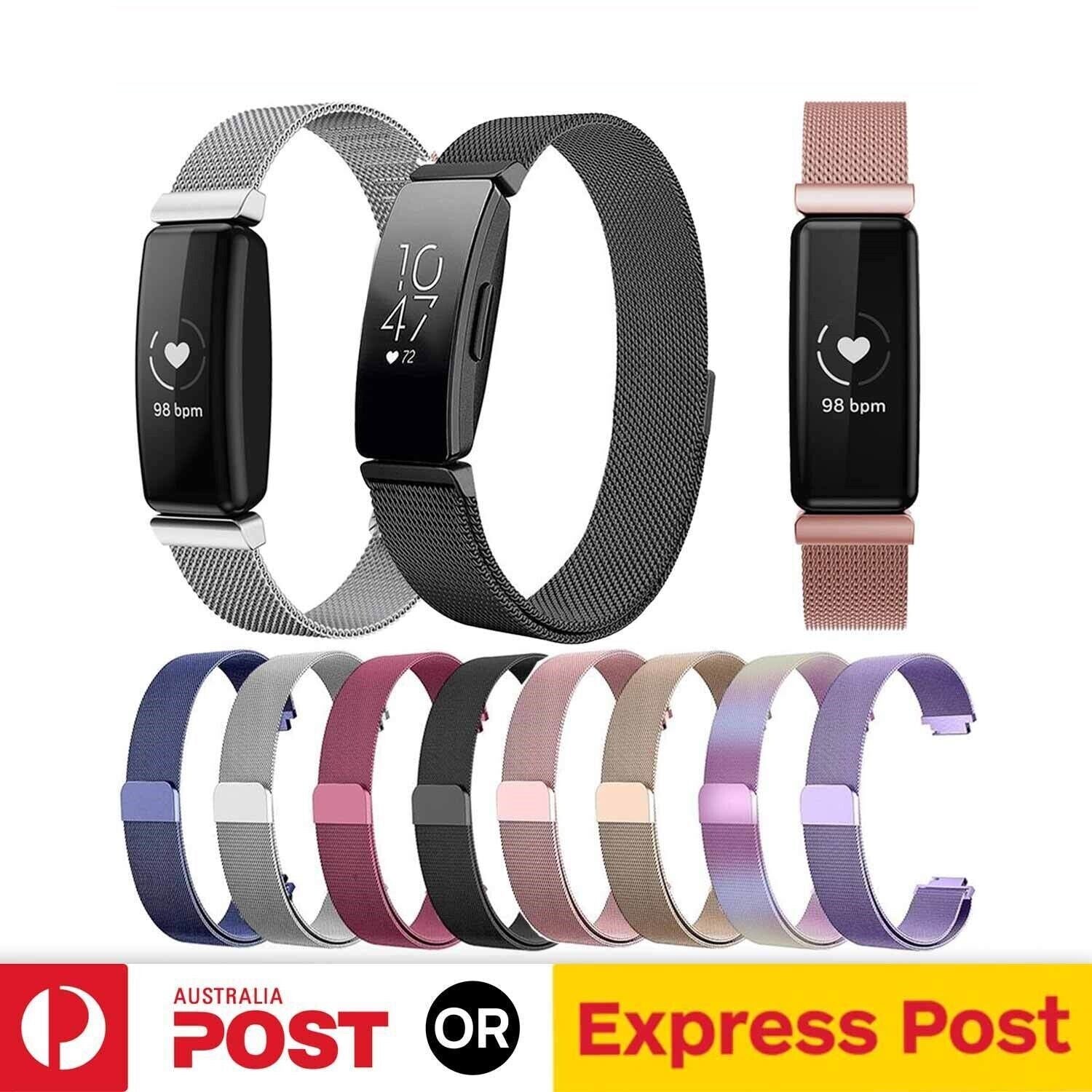 For Fitbit Inspire 3 Stainless Steel Magnetic Replacement Band