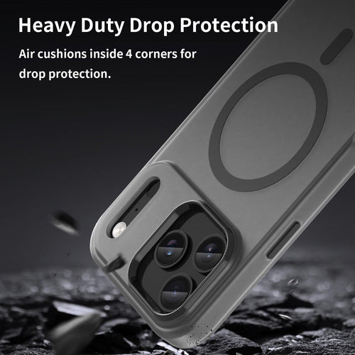 For iPhone 17 Pro Max Air Clear Magnetic Case Matte Shockproof Cover