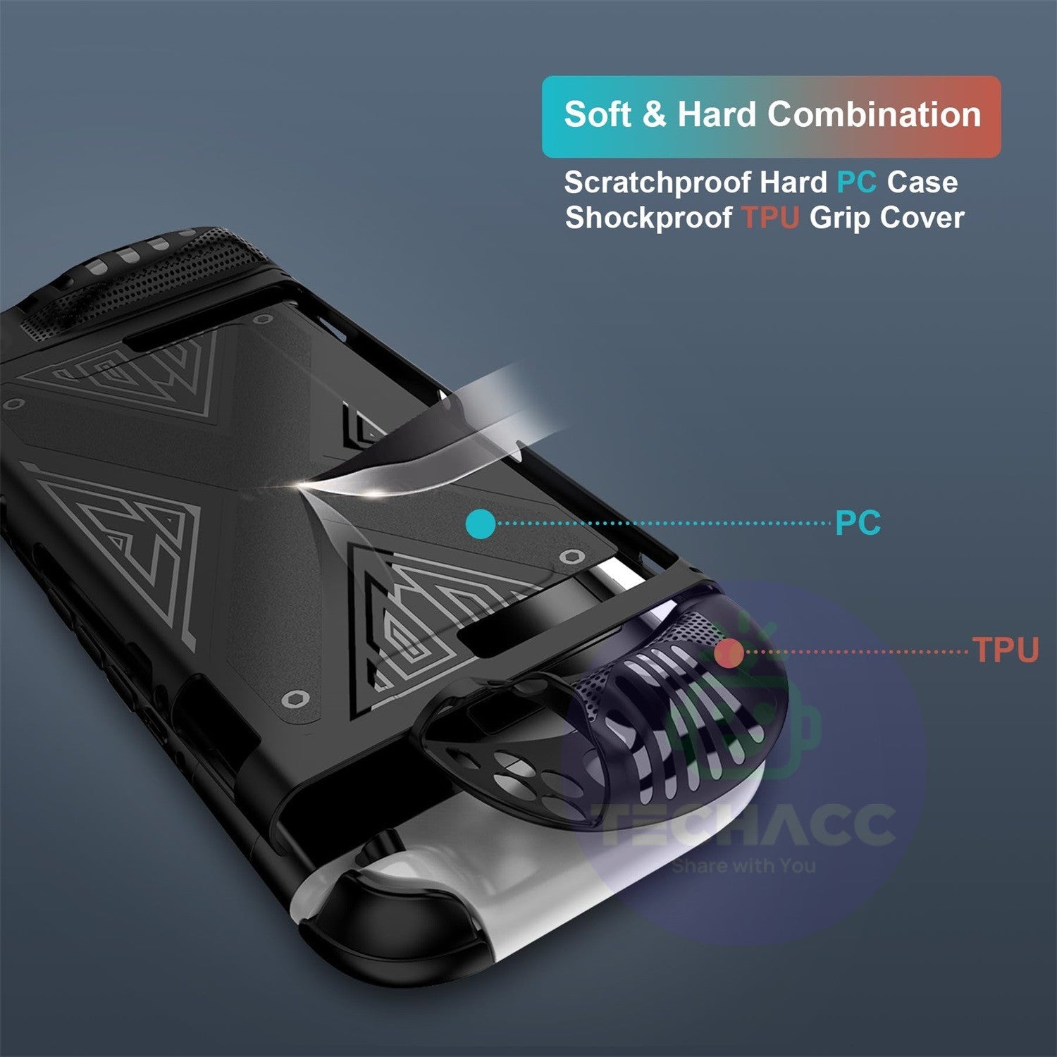 For Nintendo Switch 2 Case Dual Grip Dock Kickstand Full Cover Screen Protector