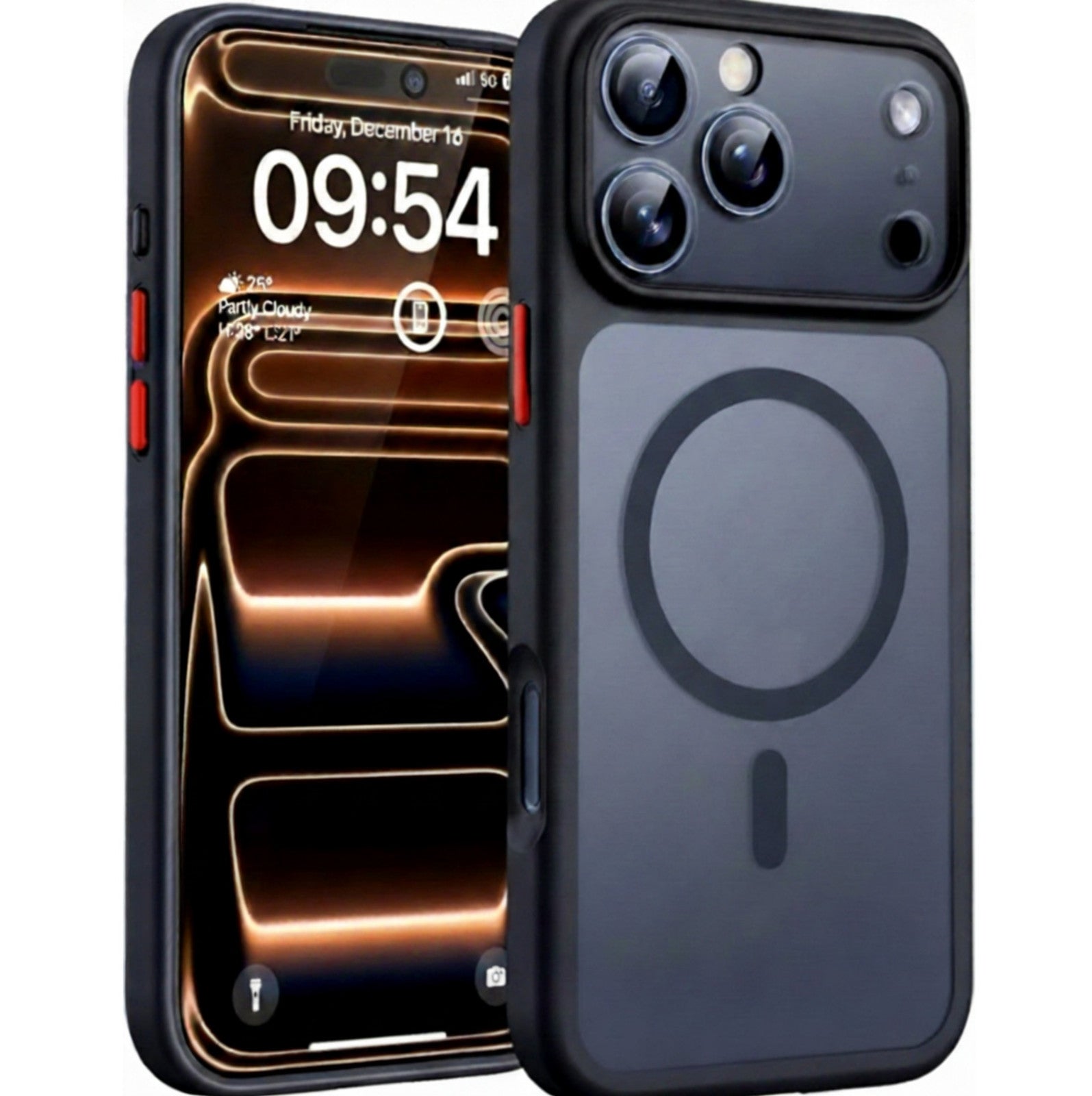 Shockproof Armor Magnetic Matte Case Cover For iPhone 17 Pro Max Air