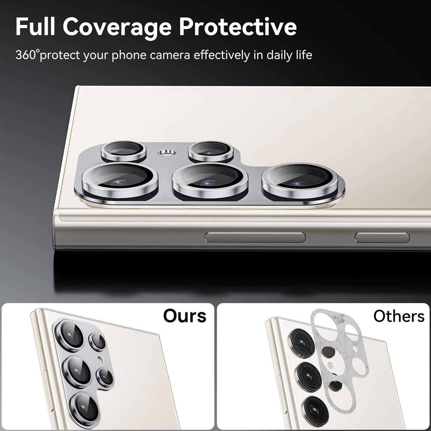 For Samsung Galaxy S24 Plus Ultra 5G Camera Metal Lens Protector