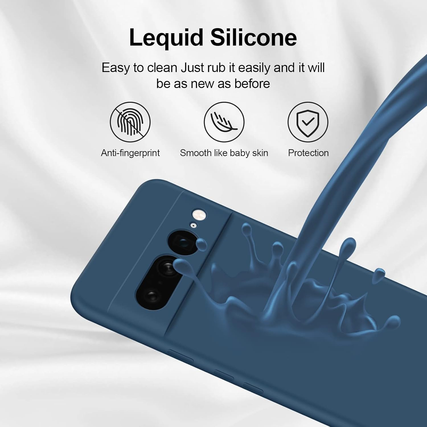 For Google Pixel 9 Pro Case Silicone Slim Soft Shcokproof Case Cover