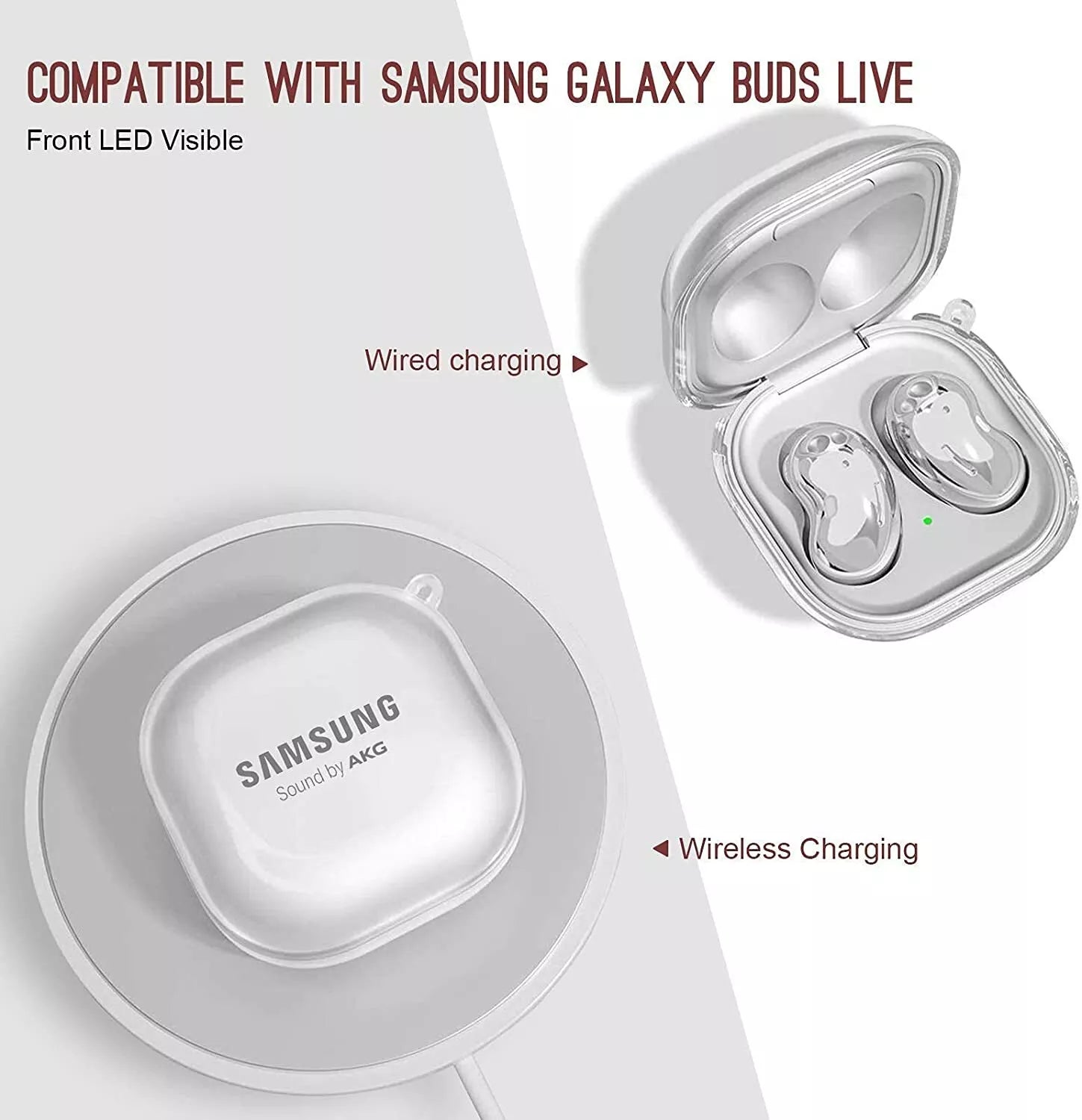 Clear Protective Cover Case For Samsung Galaxy Buds 3 Pro Live FE Earbuds