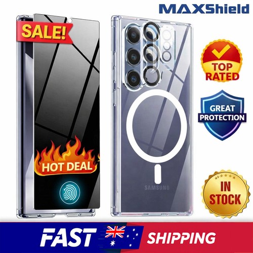 For Samsung Galaxy S25 Series Clear Shockproof Magnetic Case - detail image 2