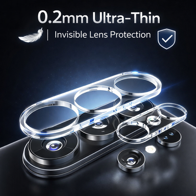 2-Pack For Samsung Galaxy S25 Series Glass Camera Lens Protector - detail image 6