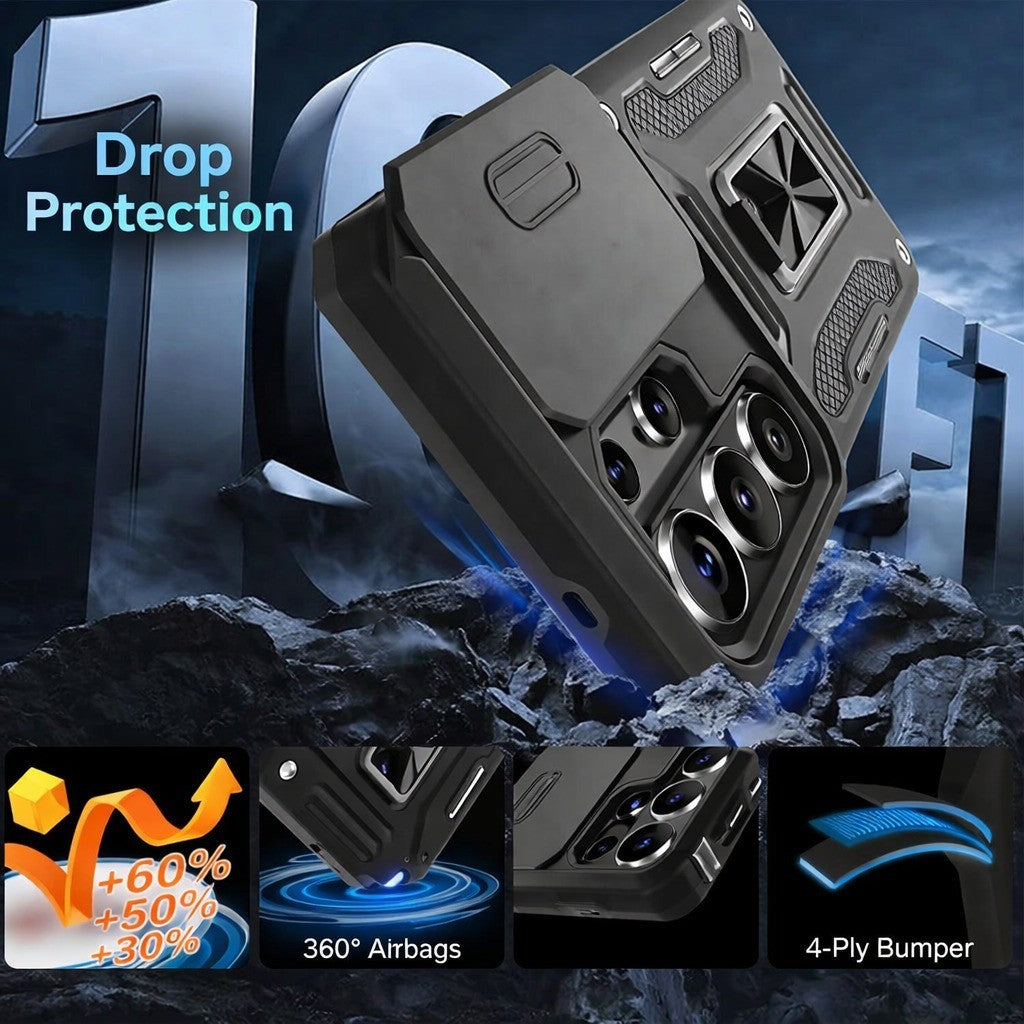 For Samsung Galaxy S25 Series Shockproof Magnetic Ring Kickstand Case - detail image 6