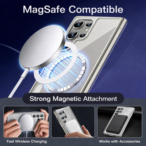 For Samsung Galaxy S26 Series Clear Shockproof Magnetic Case - detail image 4