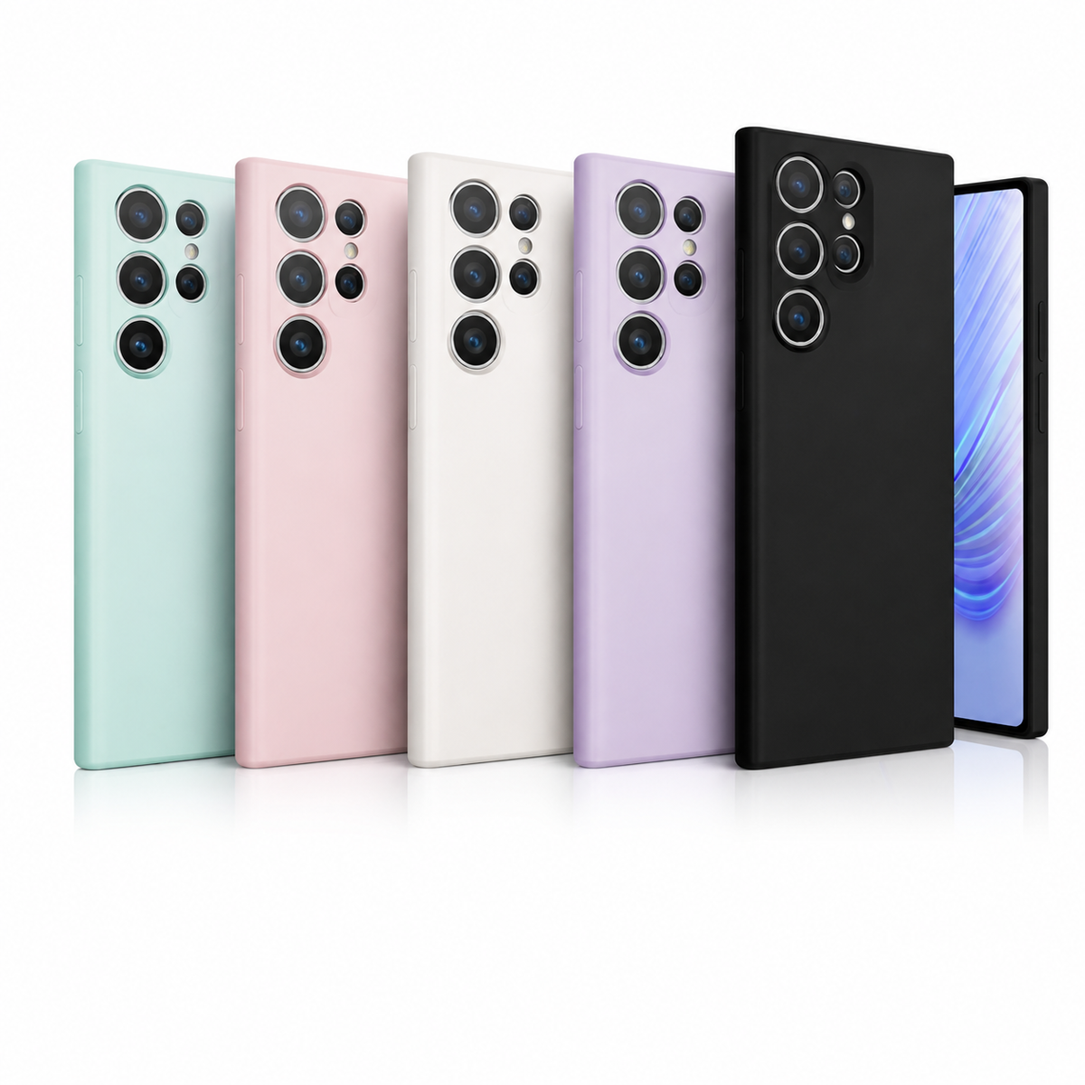 For Samsung Galaxy A16 A17 A27 A36 A37 A56 A57 Silicone Shockproof Case – clean white background main image