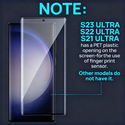 Tempered Glass Screen Protector & Camera Lens Protector for Samsung Galaxy S25 Series - image 6