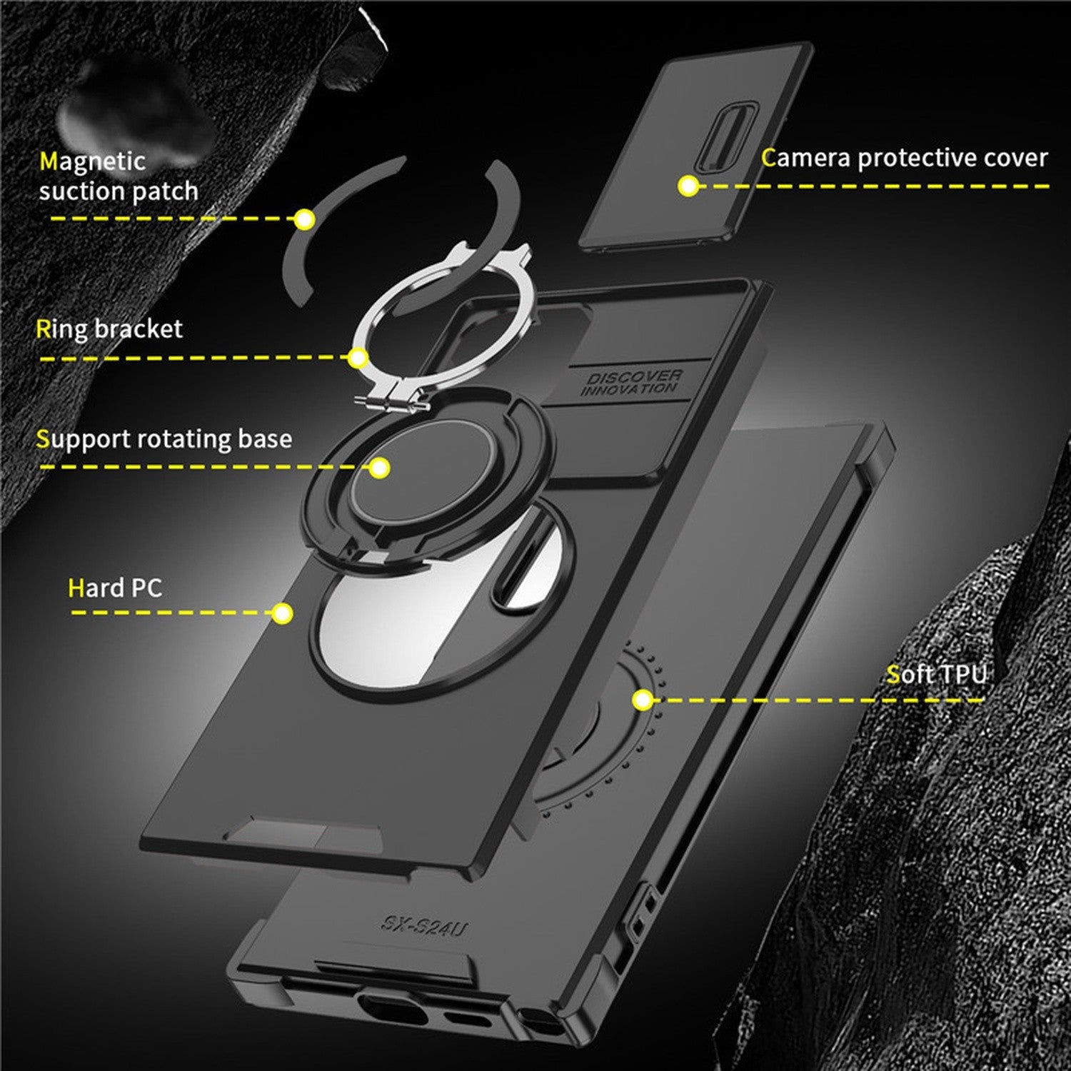 Magnetic Shockproof Ring Stand Case for Samsung Galaxy S26 Series - image 10