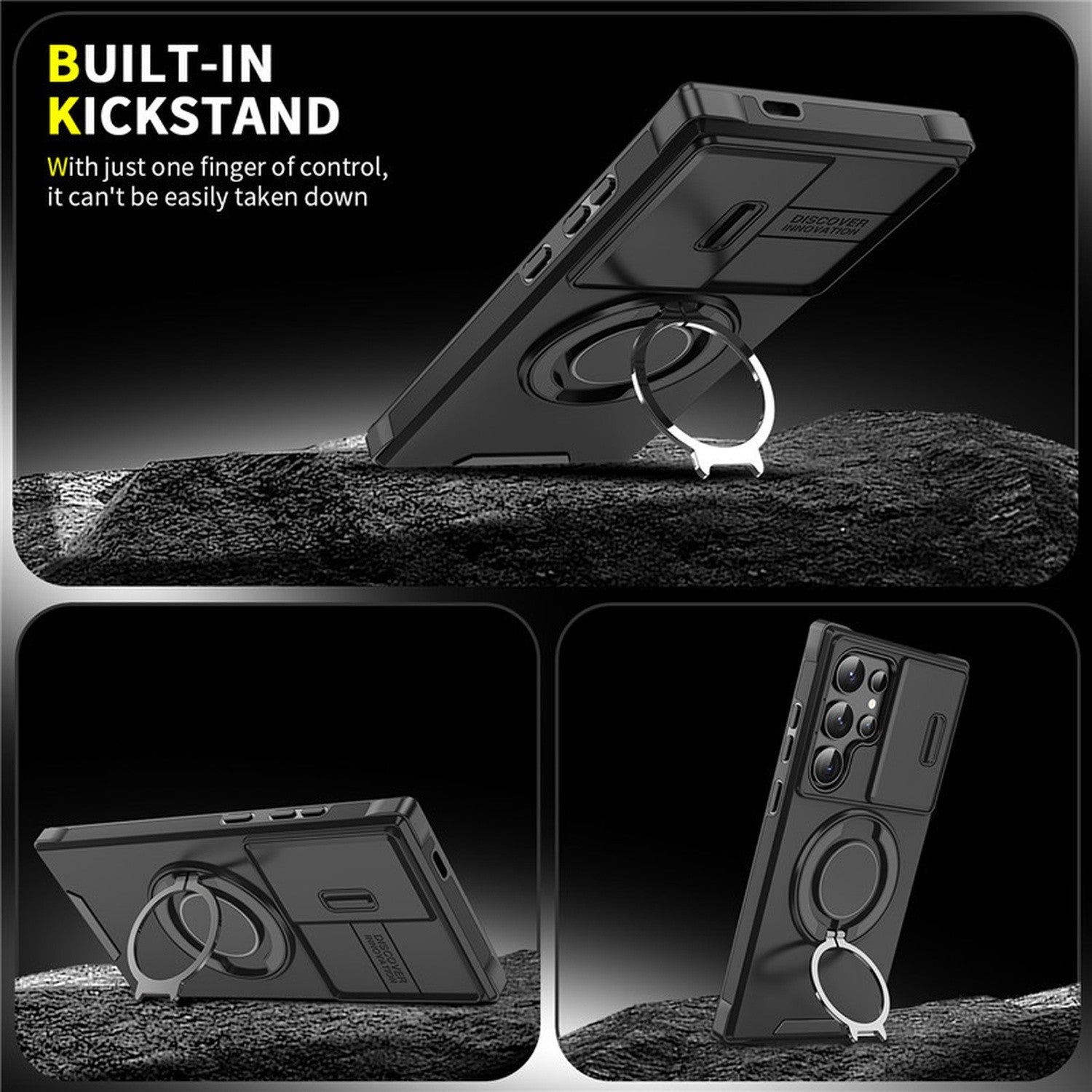 Magnetic Shockproof Ring Stand Case for Samsung Galaxy S26 Series - image 5